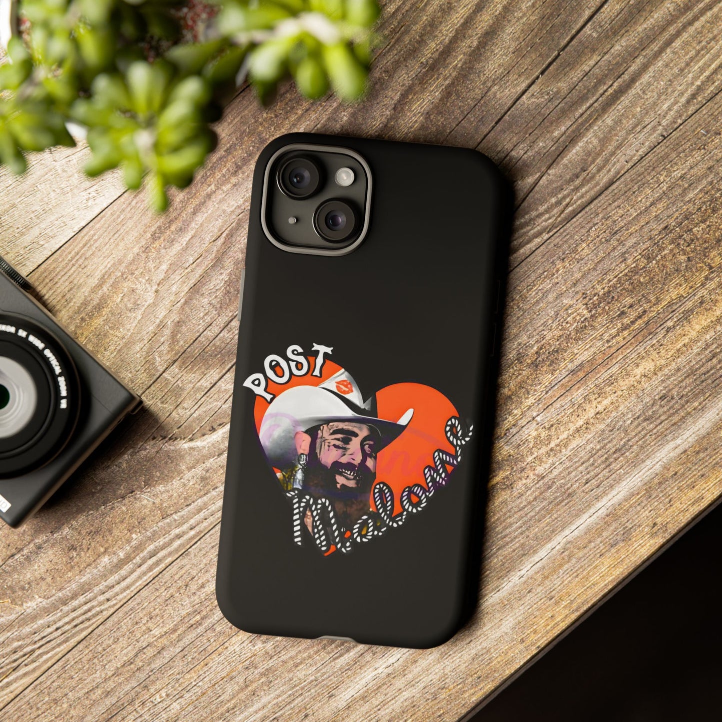 Tough iPhone Case (12–16 Pro Max) – Post Malone Heart Design