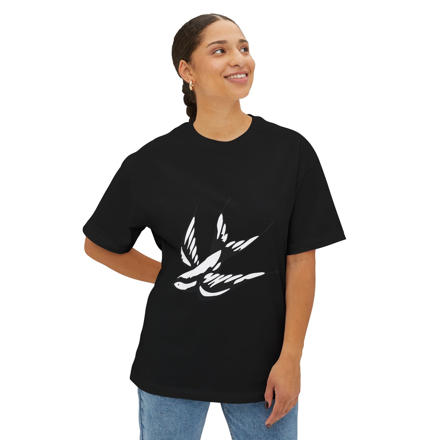 Flight Marked Unisex Oversized Boxy Tee