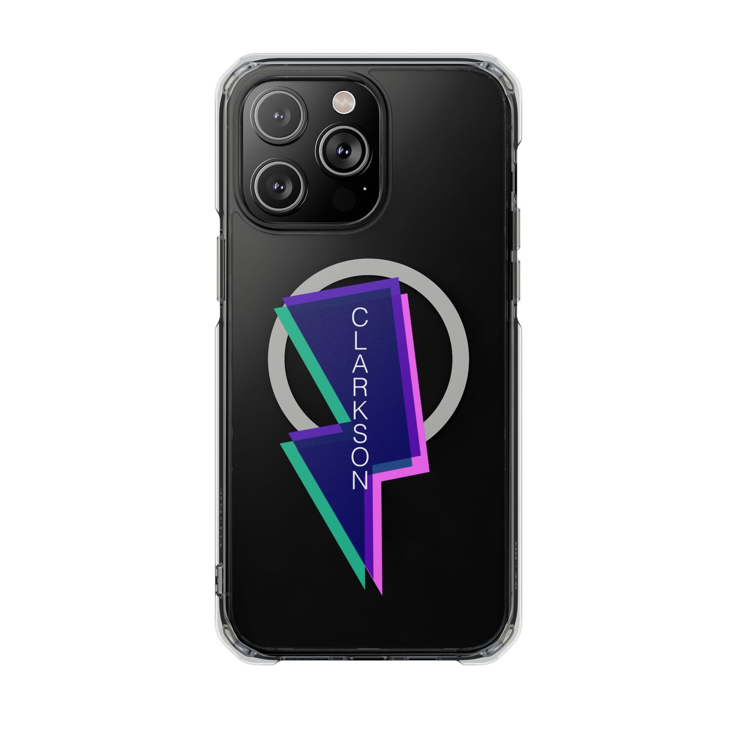 Neon Bolt Energy Magnetic clear Impact Case
