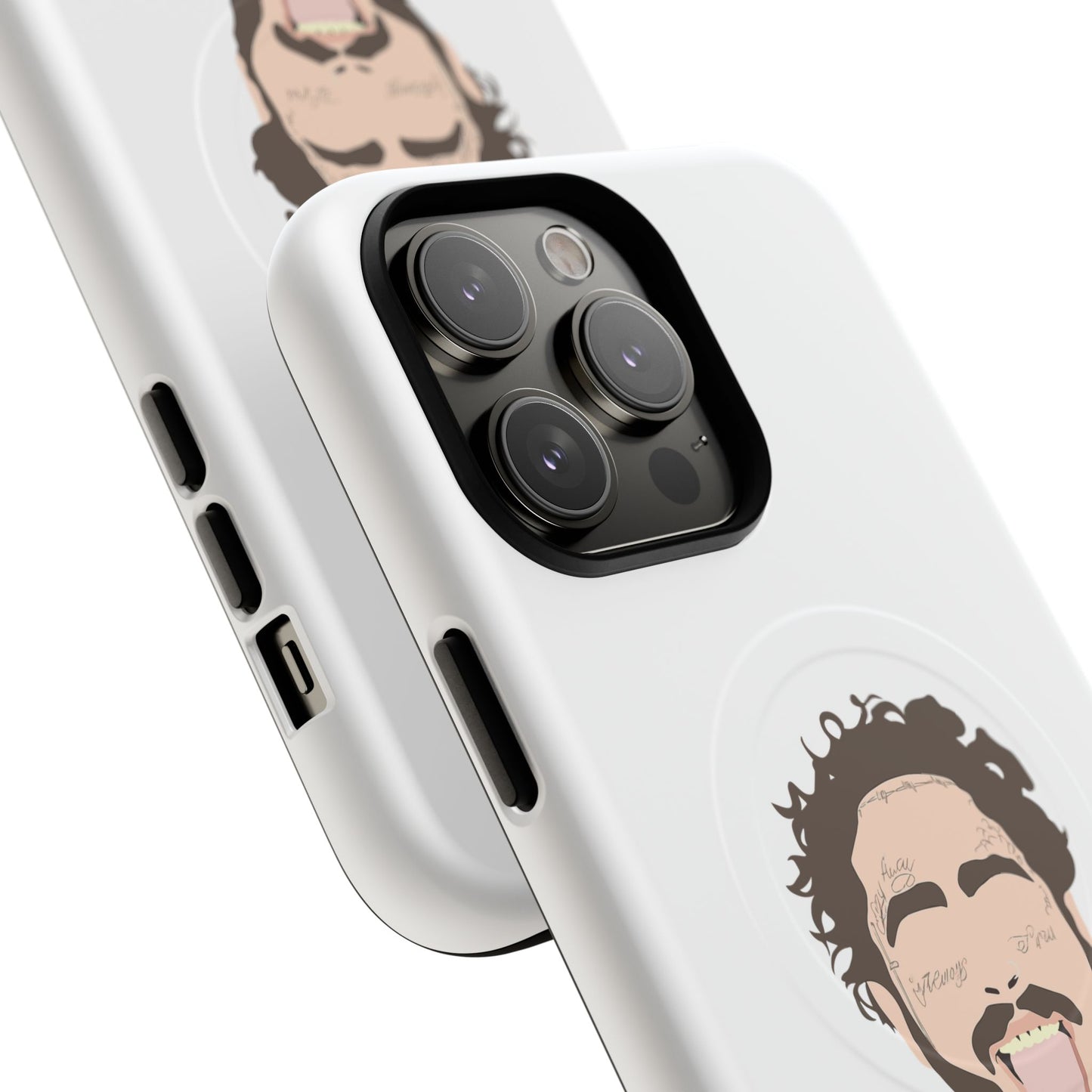 Minimalist Tongue Out Cartoon Face Tough Magnetic Case