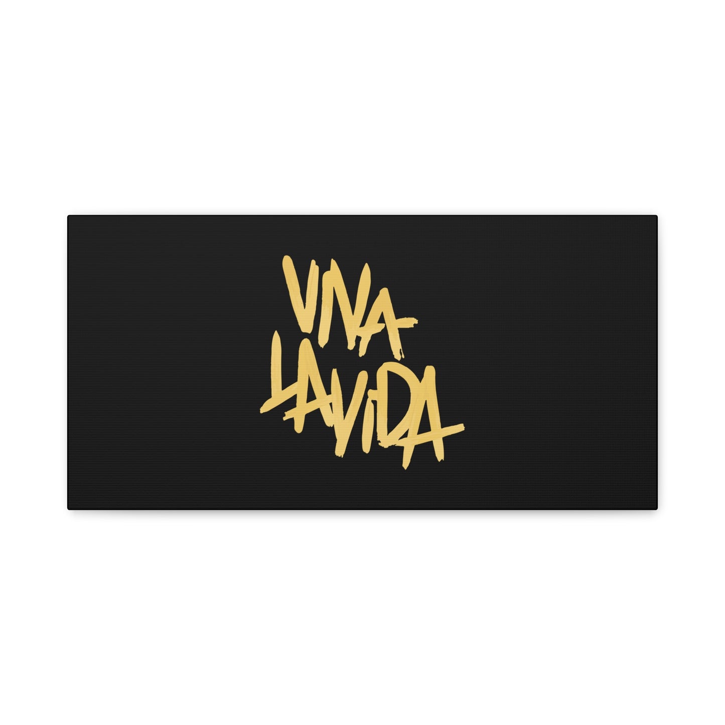 Golden Brush Script Canvas