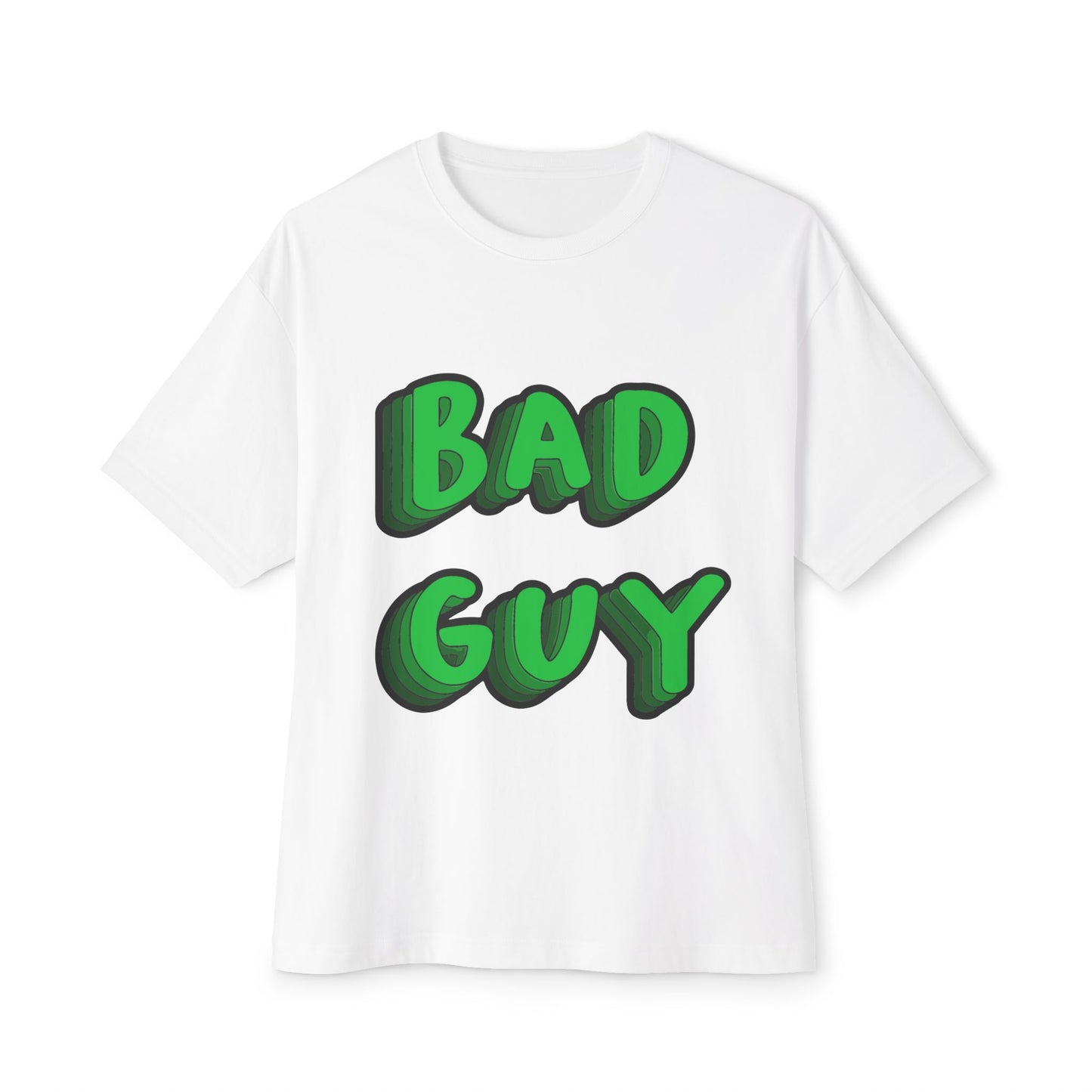 Bold 3D Bad Mood Unisex Oversized Tee