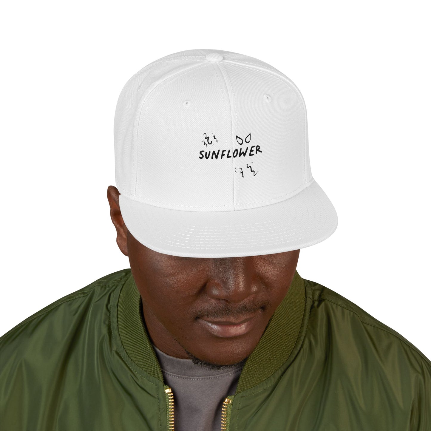 Yellow Barbed Wire Disc Snapback Cap