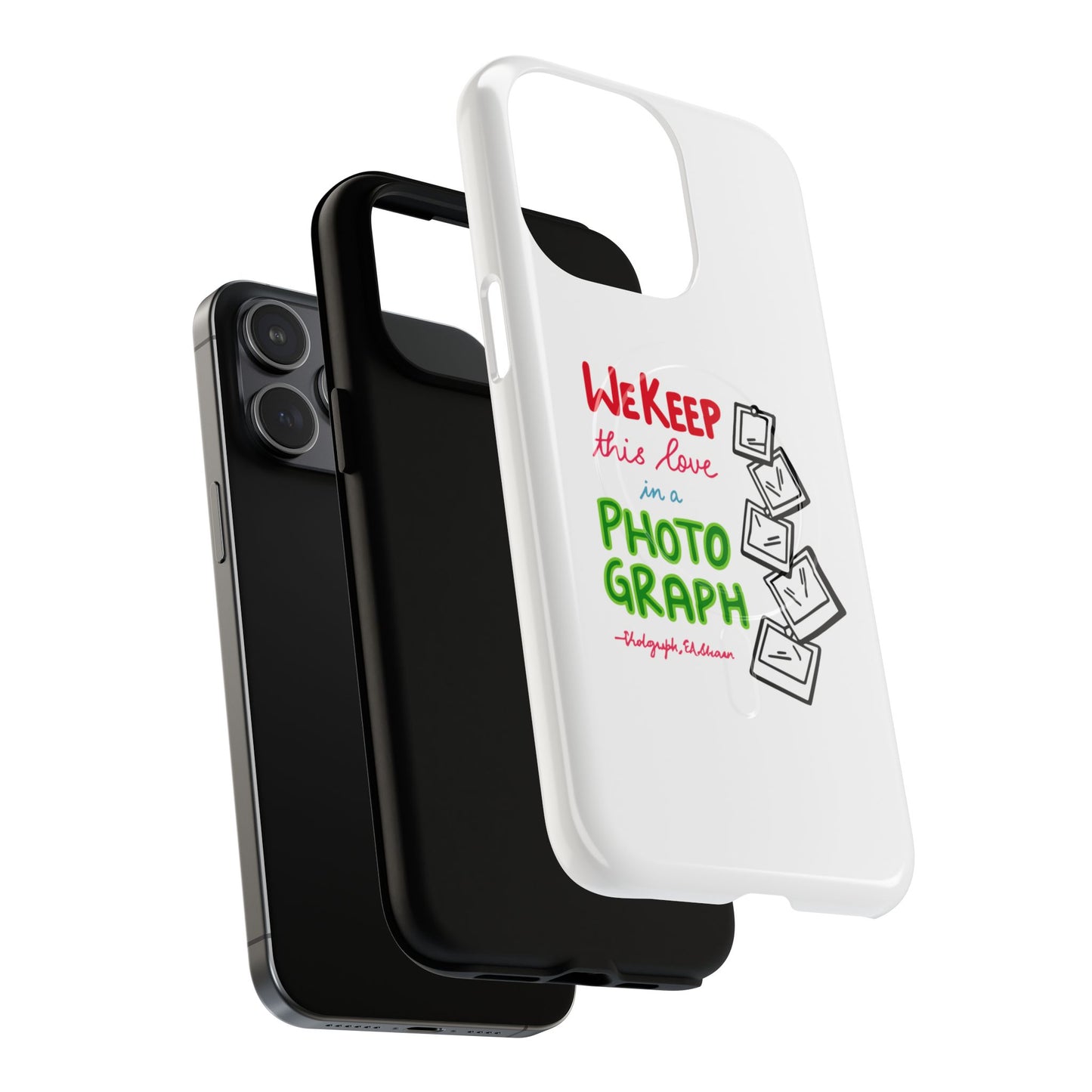 White Paw Print Tough Magnetic case
