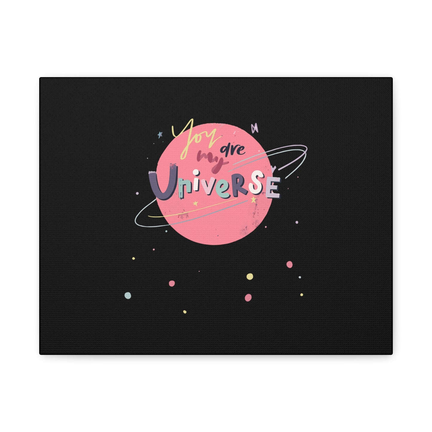 Pastel Planet & Universe Canvas