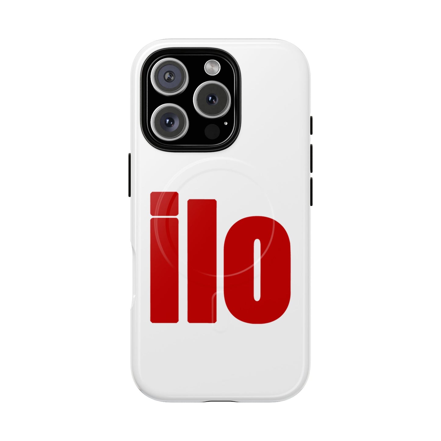 ILO Bold Red Block Tough Magnetic Case