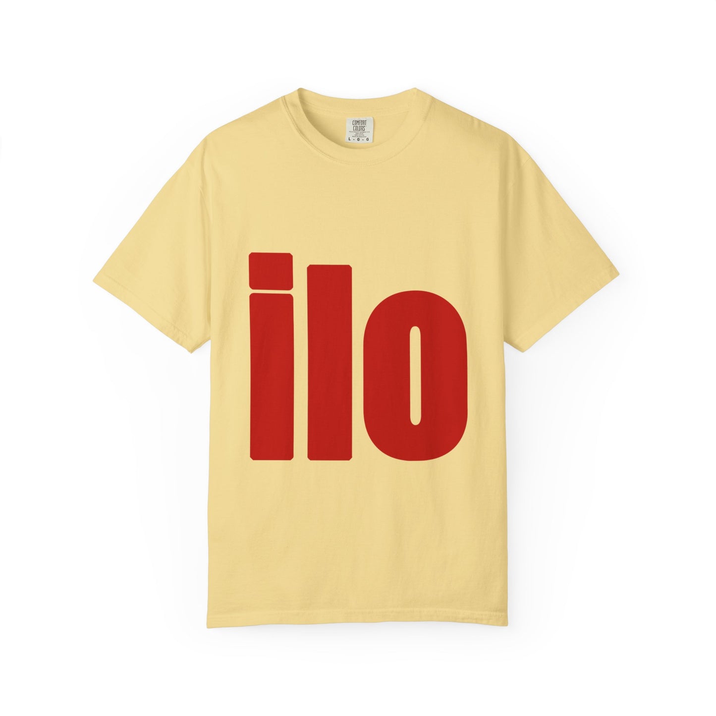 ILO Bold Red Block Unisex Dyed T-shirt