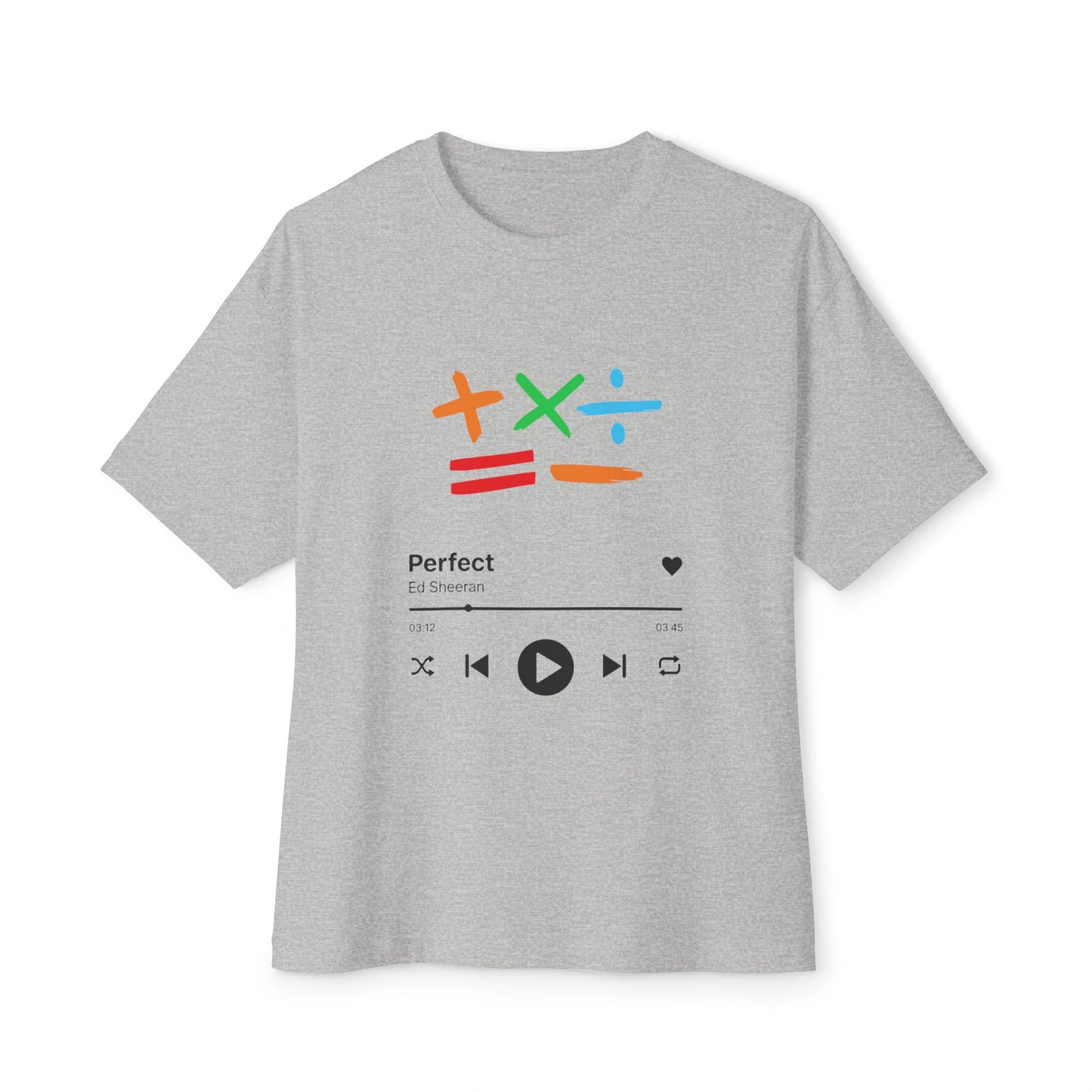 Oversized boxy tee | Ed sheeran music edition
