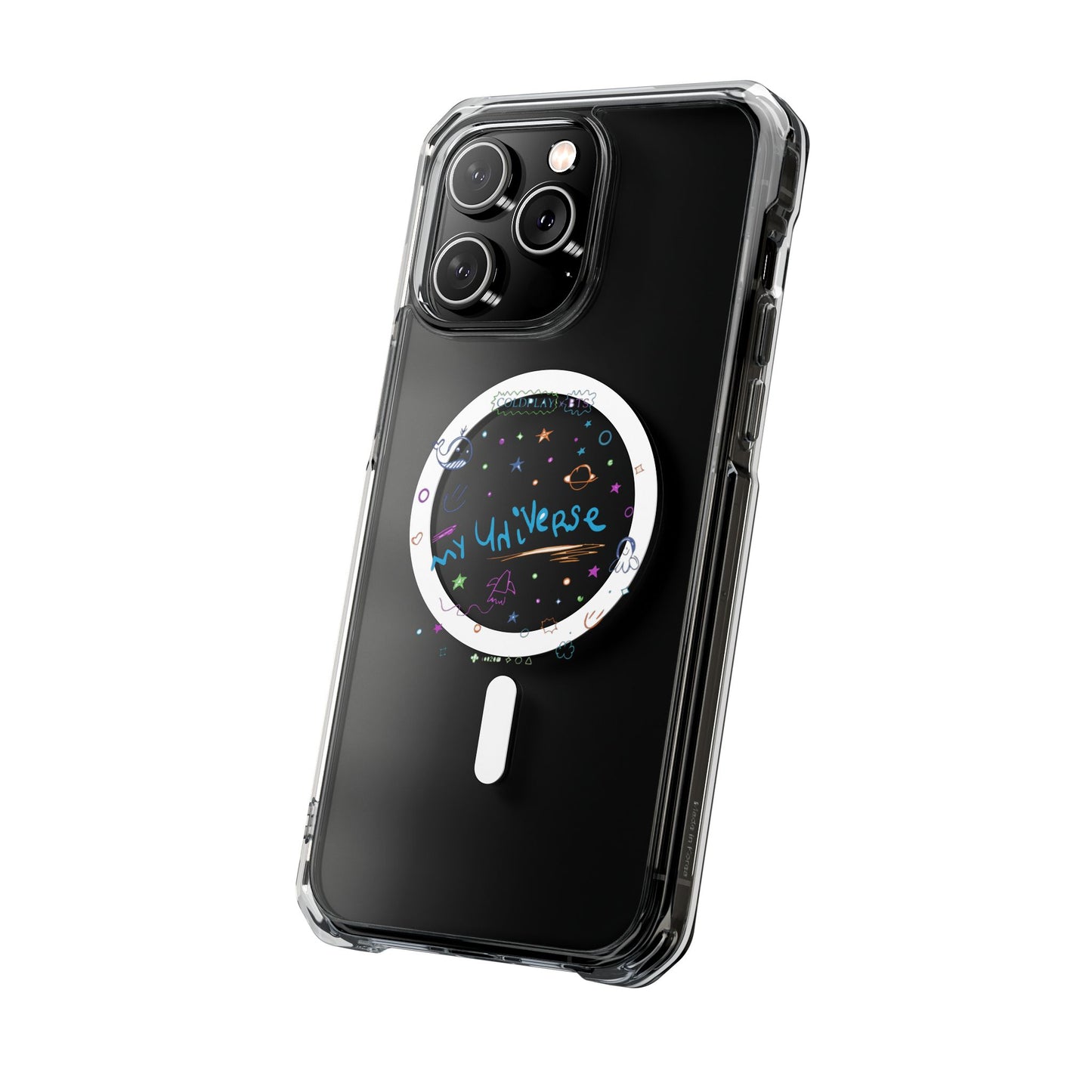 Neon Space Doodles Magnetic Clear Impact case
