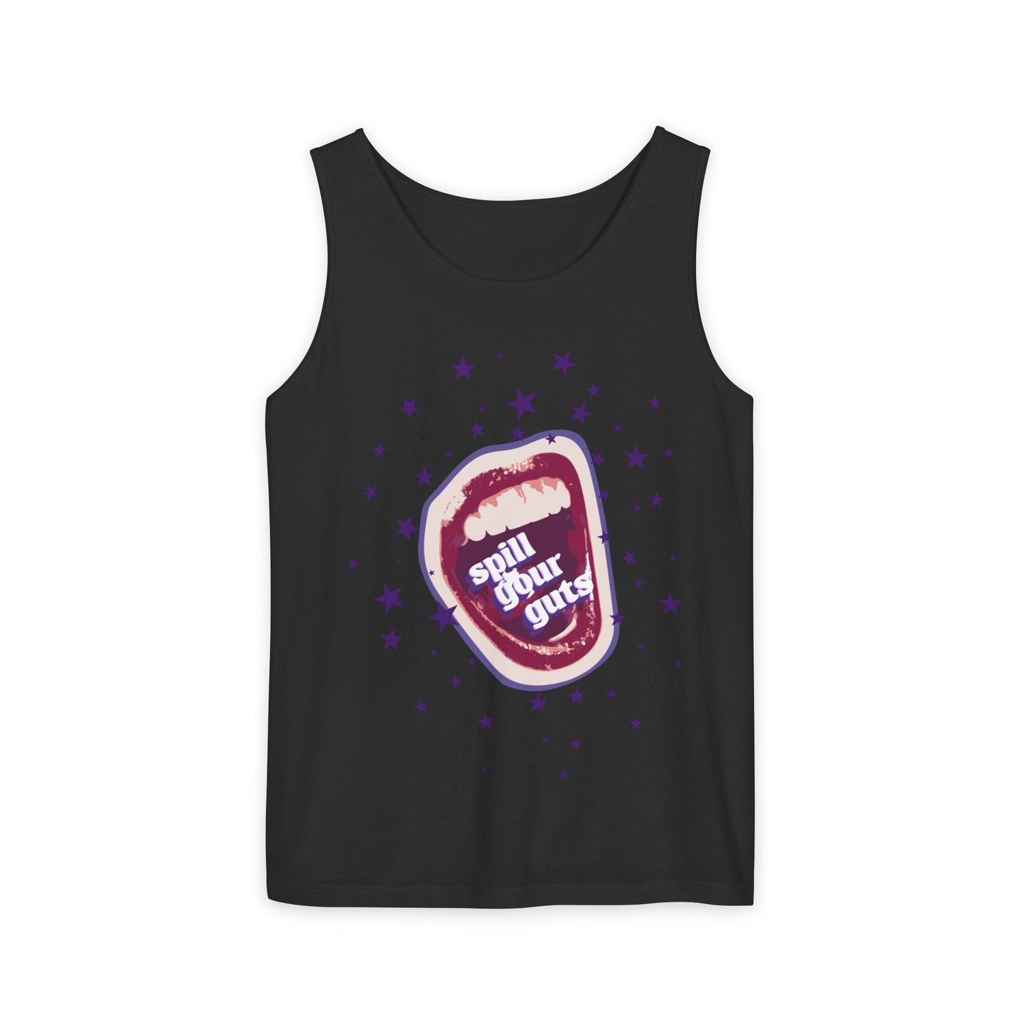Spill Your Guts Scream-Dyed Tank Top