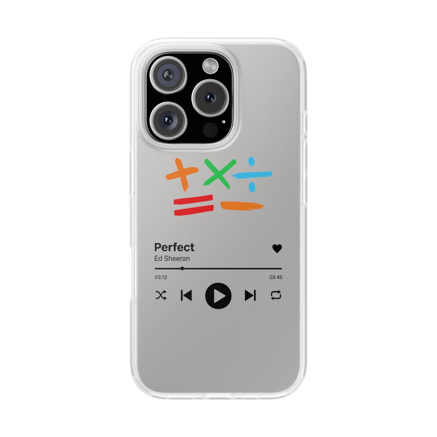 Flexi Case – Ed Sheeran Music Design (iPhone X–16 Pro Max)