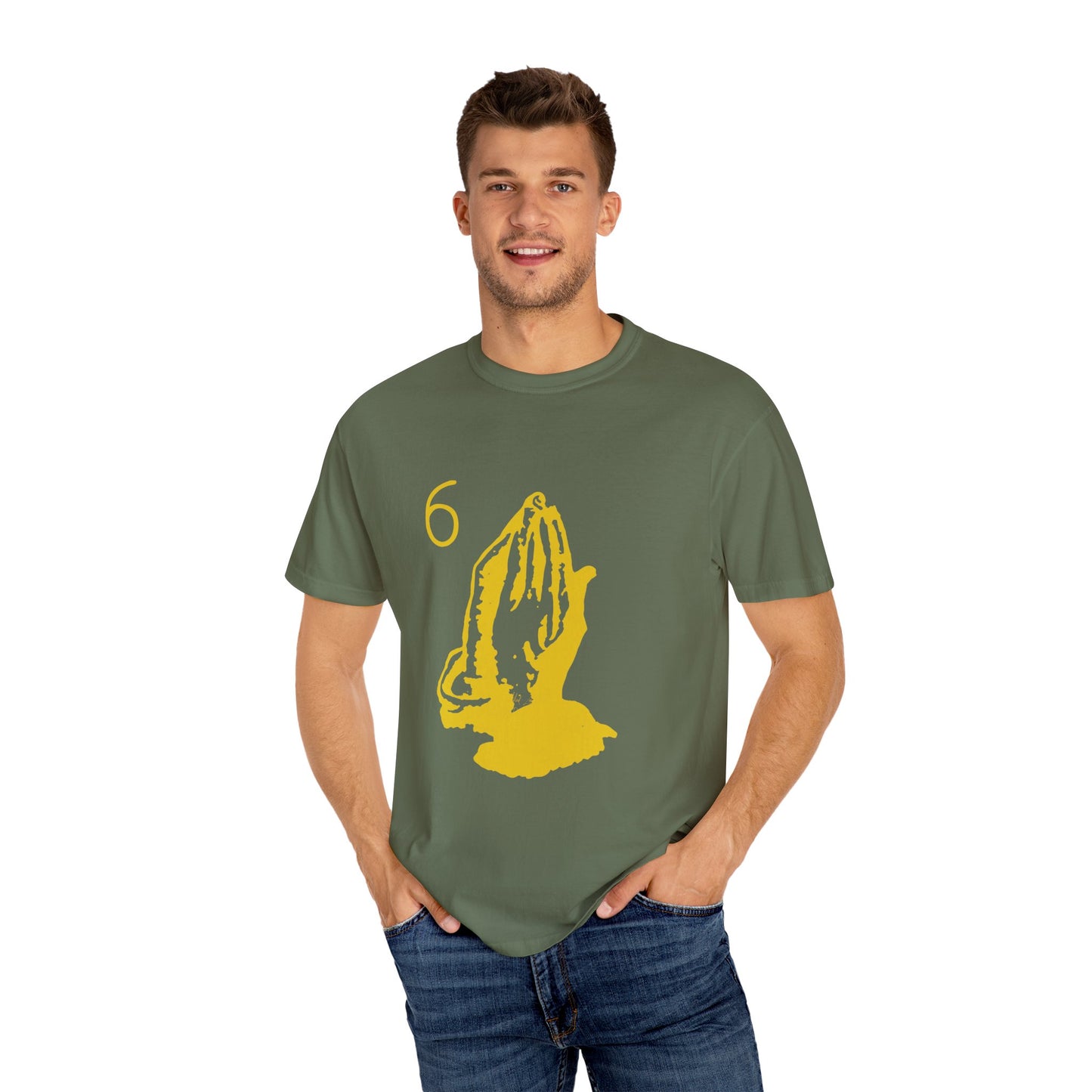 6 God Prayer Hands Dyed Tshirt