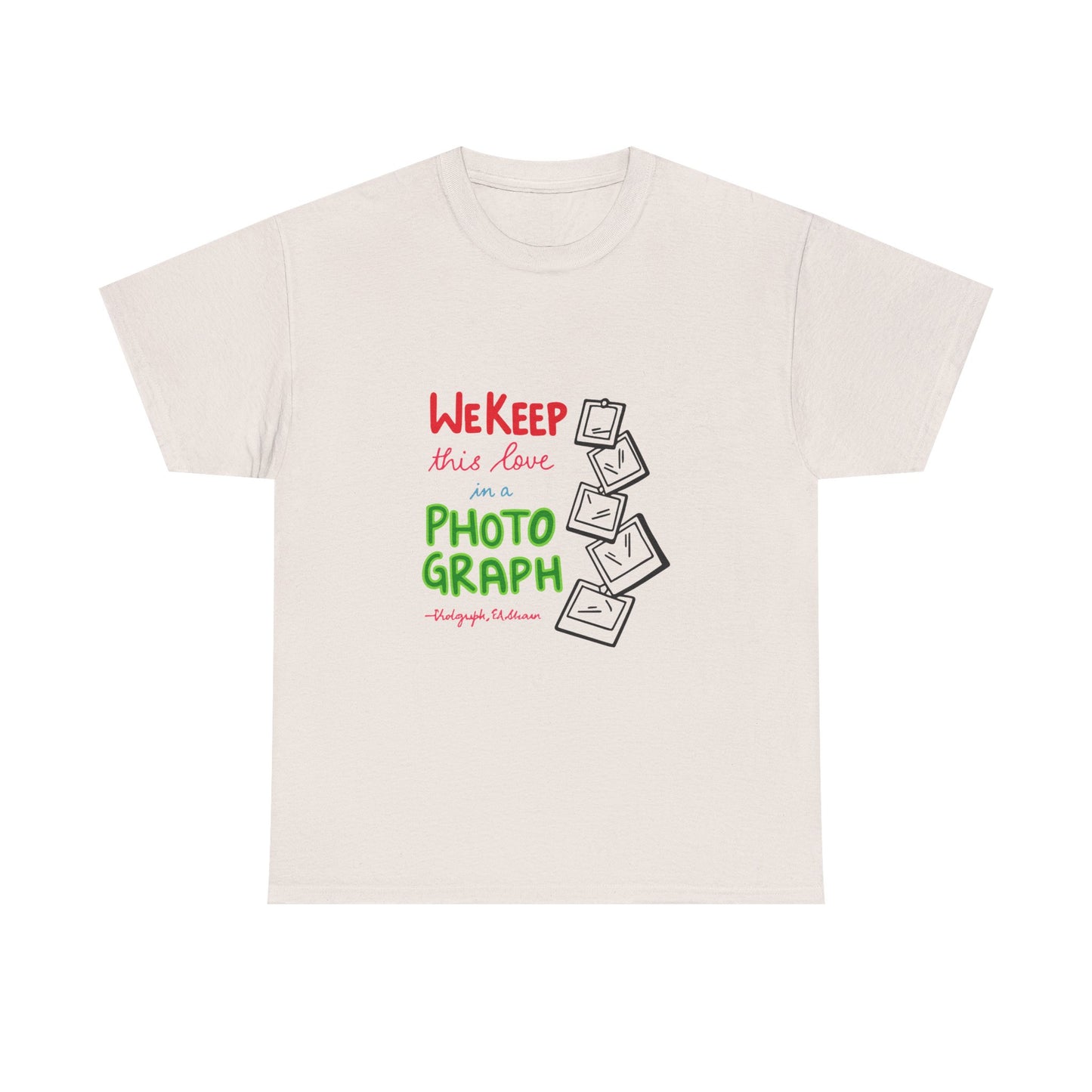 White Paw Print Unisex Heavy Cotton Tee