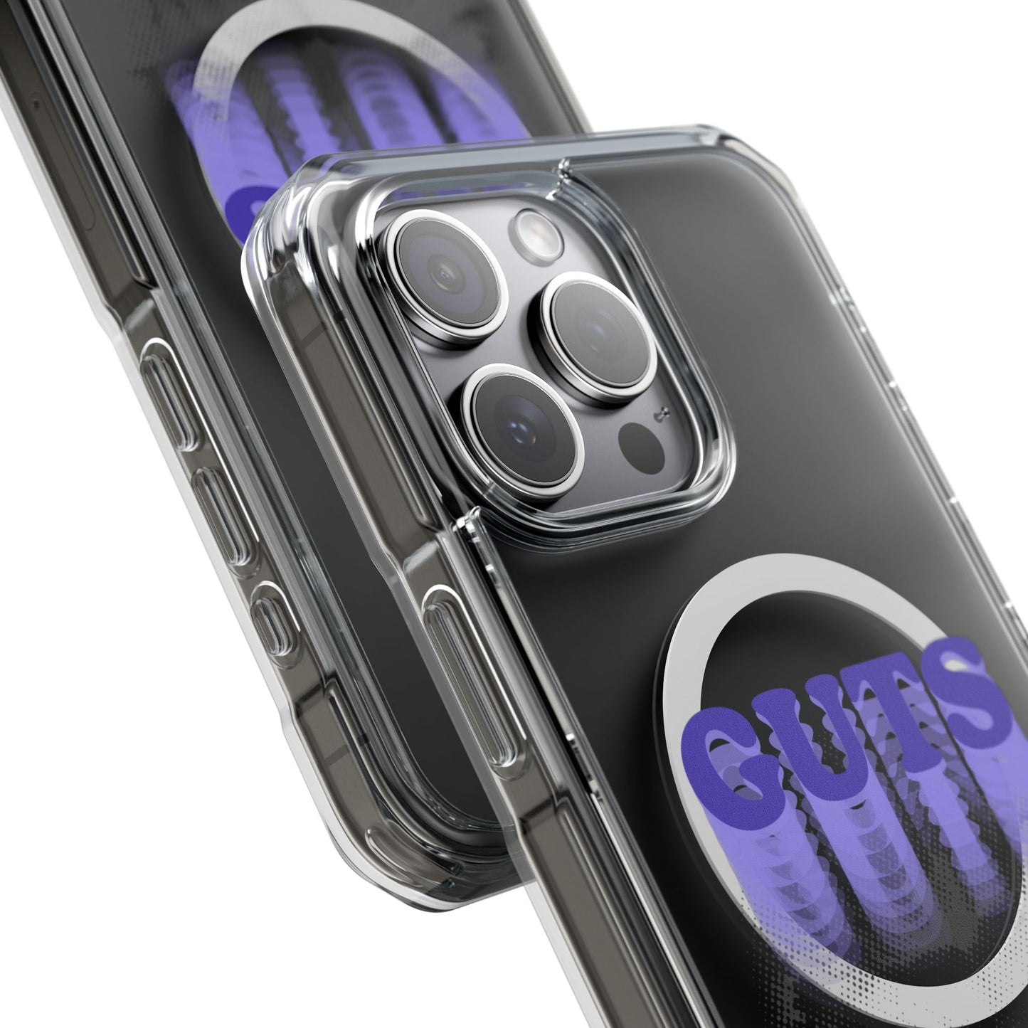Guts Drip Effect Halftone Magnetic Clear Impact Case