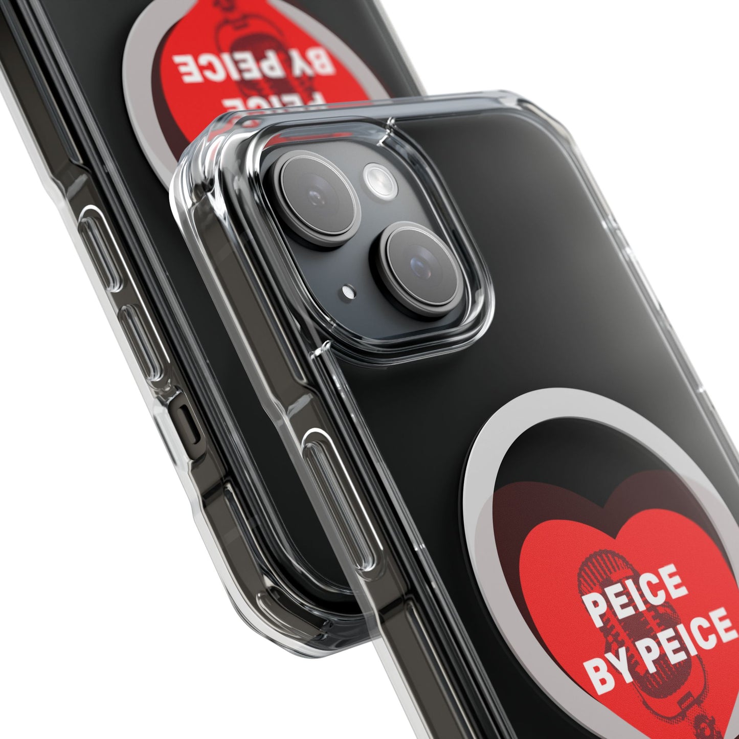 Piece by Piece Mic Drop Magnetic clear Impact Case