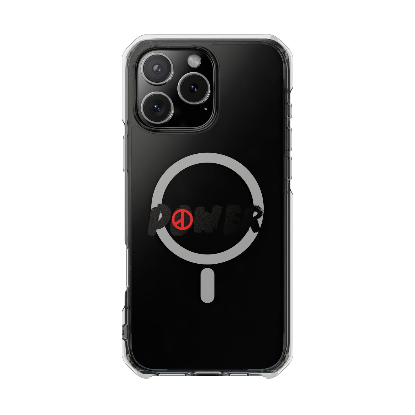 Peace Vibes Streetwear Magnetic Clear Impact Case