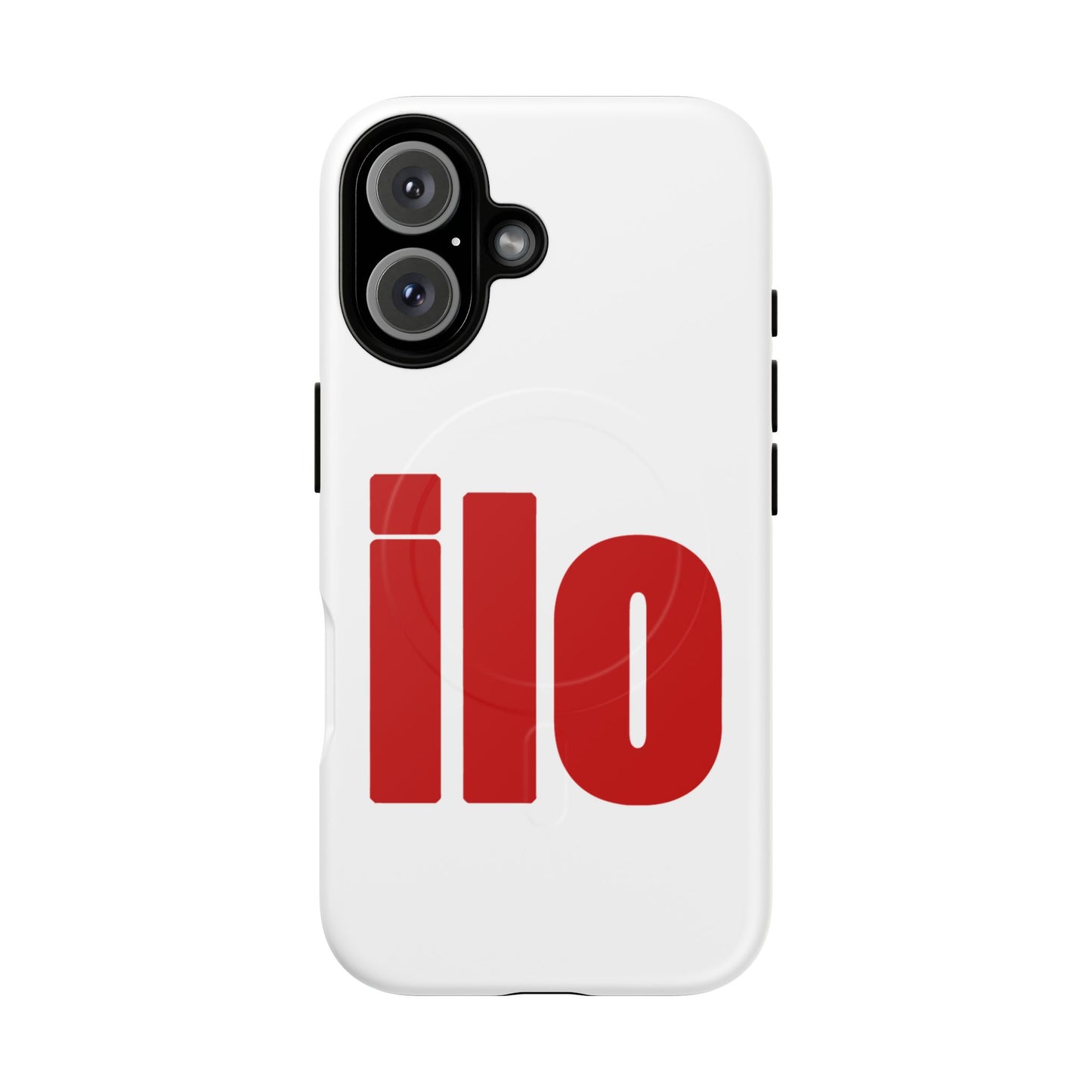 ILO Bold Red Block Tough Magnetic Case