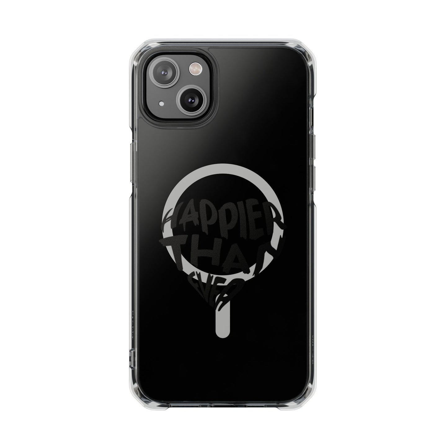 Happier Heart Lettering Magnetic Clear Impact Case