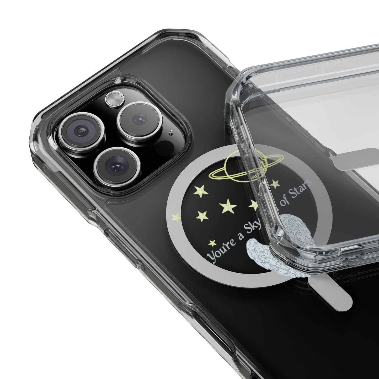 Starry Sky Wings Magnetic Clear Impact case