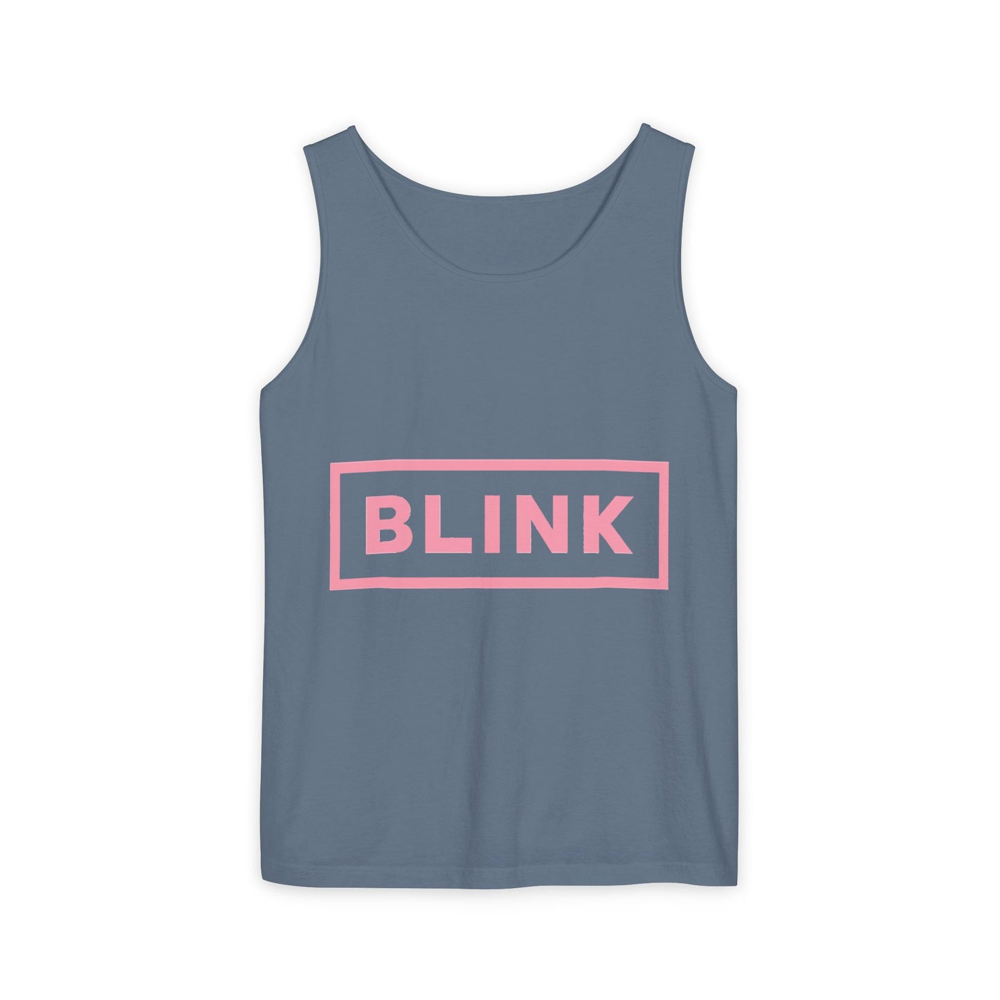 Minimal BLINK Logo – Dyed Tank Top