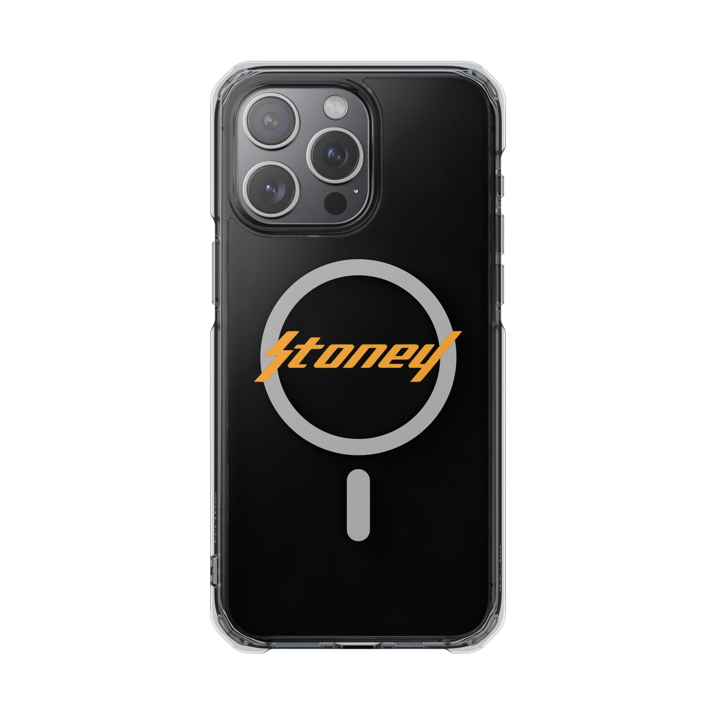 Orange Lightning Text Logo Magnetic Impact Case