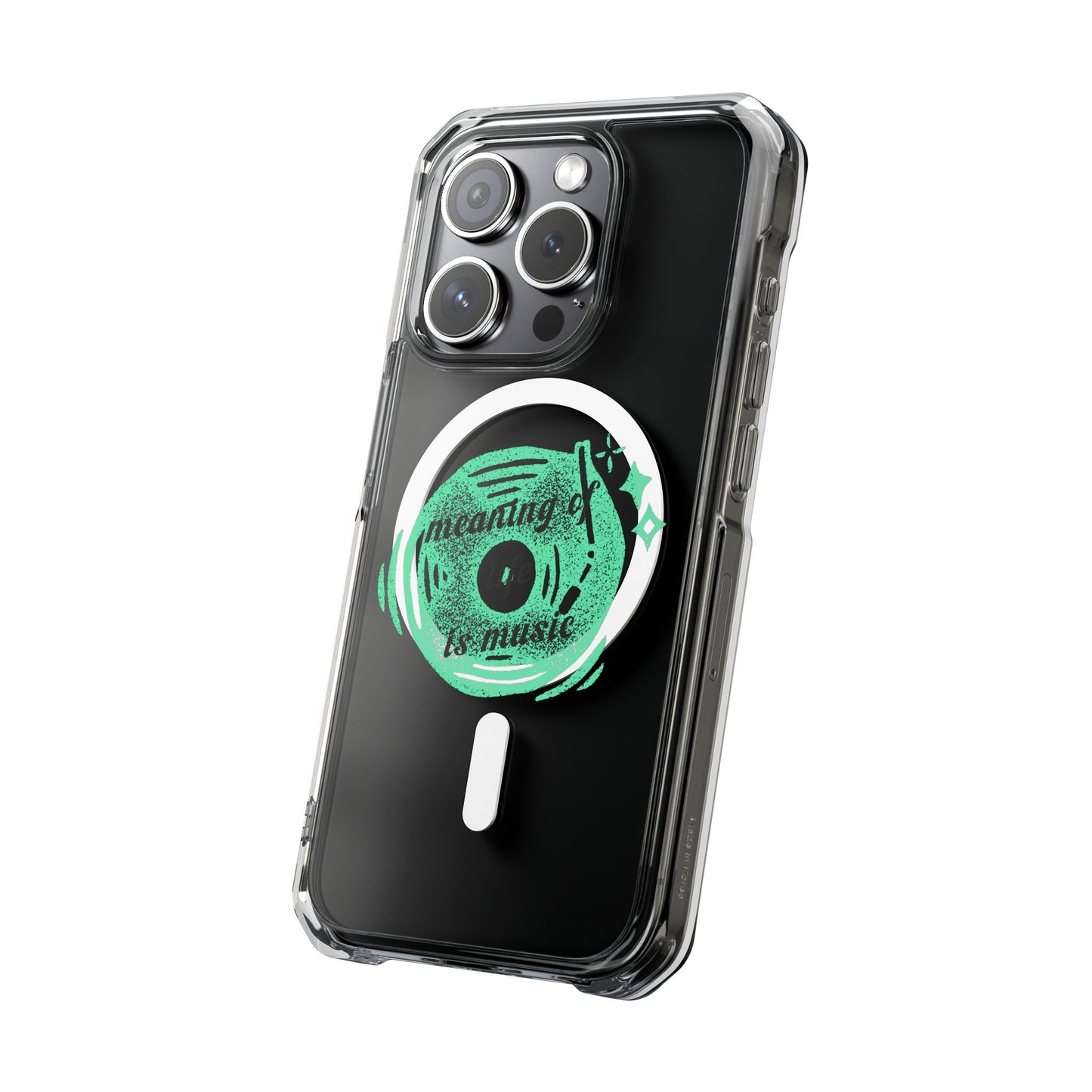 Vinyl Dreams Speak Magnetic clear Impact Case
