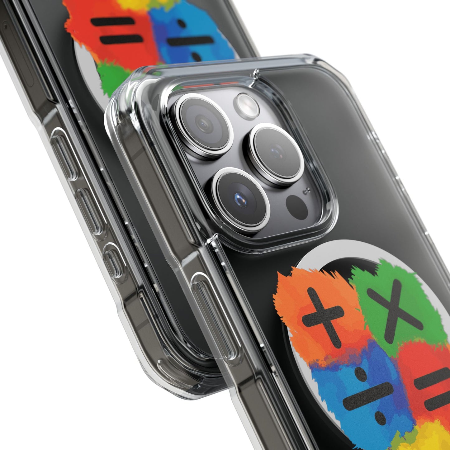 Orange Equals Symbol Magnetic Clear Impact Case