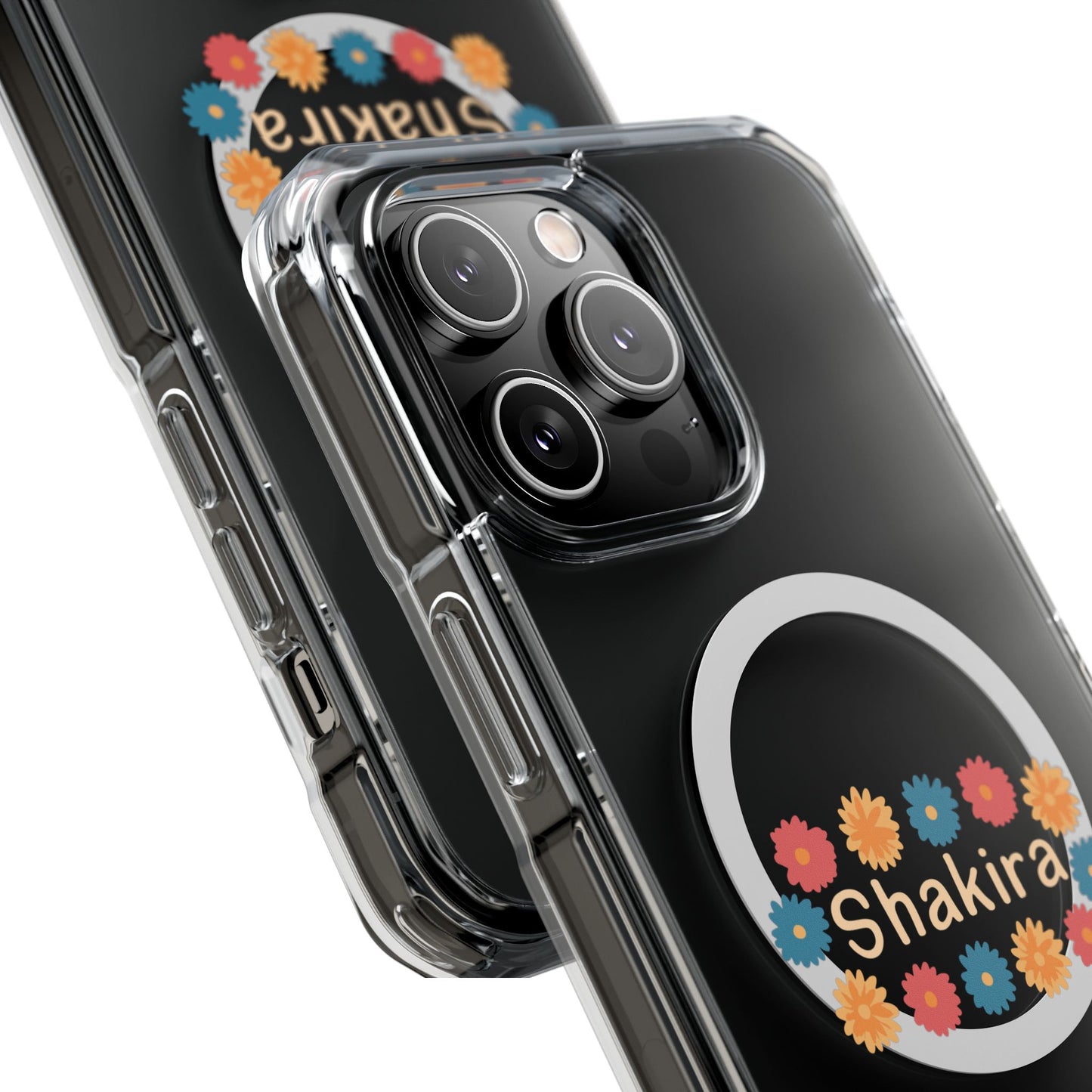 Retro Floral Groove Clear Impact case