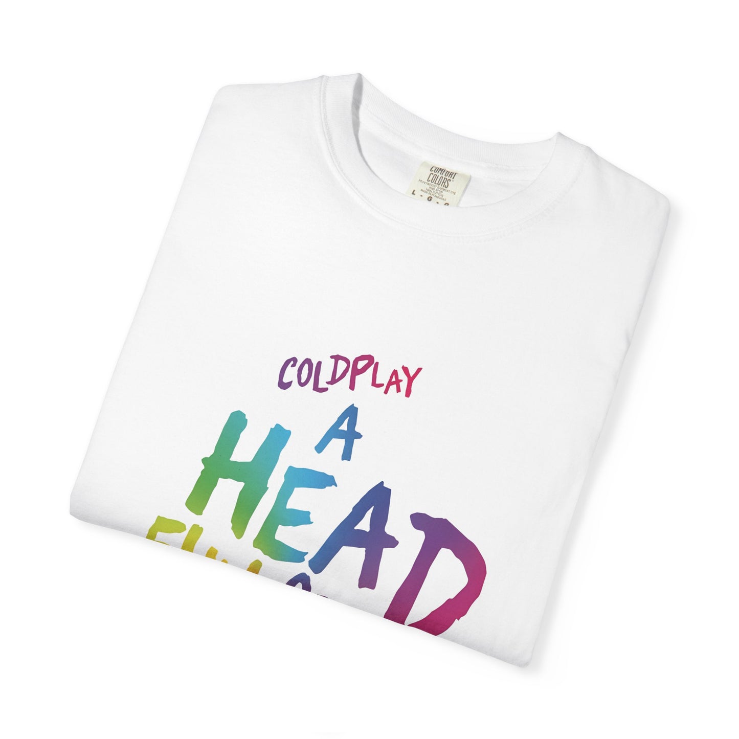 Unisex Garment-Dyed T-Shirt Inspired by Coldplay’s Iconic A Head Full of Dreams