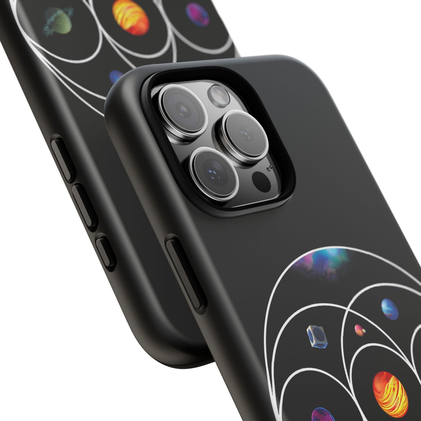Premium Tough Case for iPhone 12 to 16 Pro Max Showcasing Coldplay’s Illustration Concept