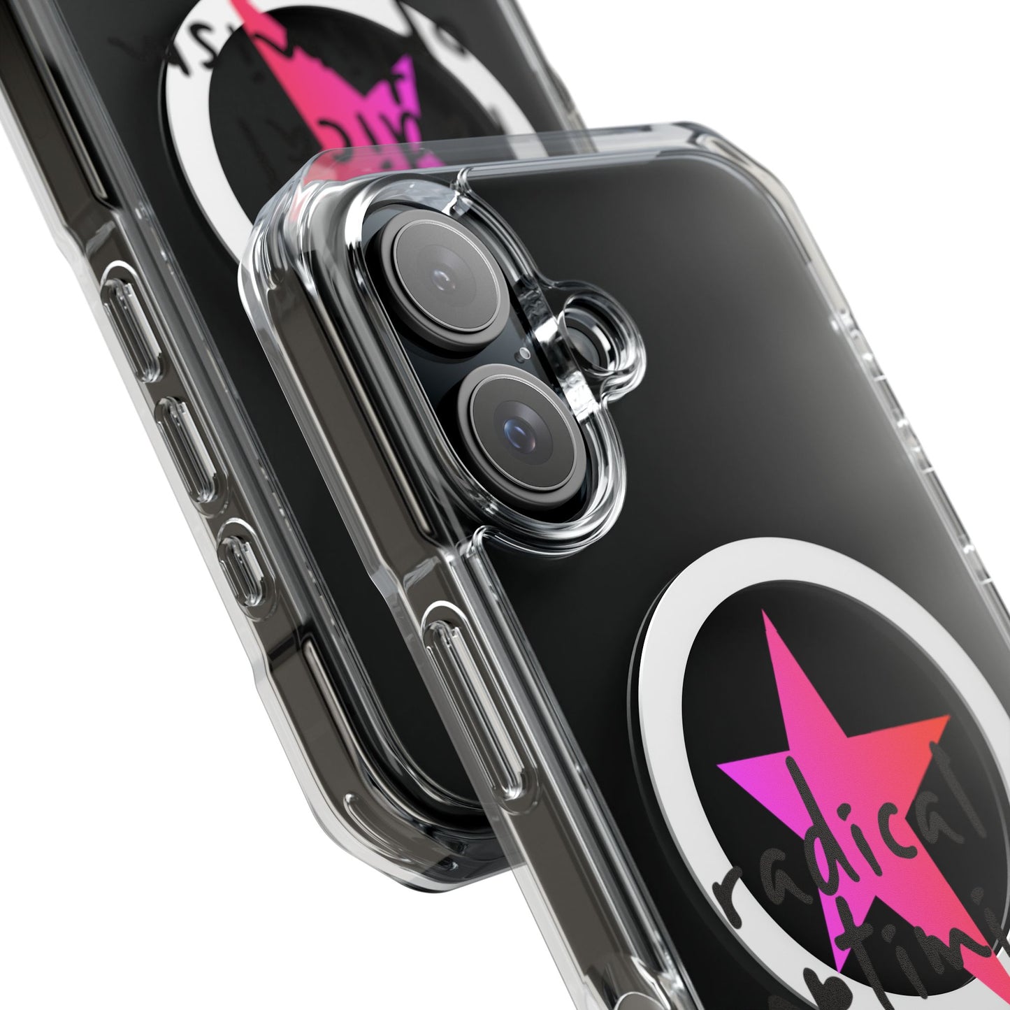 Flame Script Statement Magnetic Clear Impact case