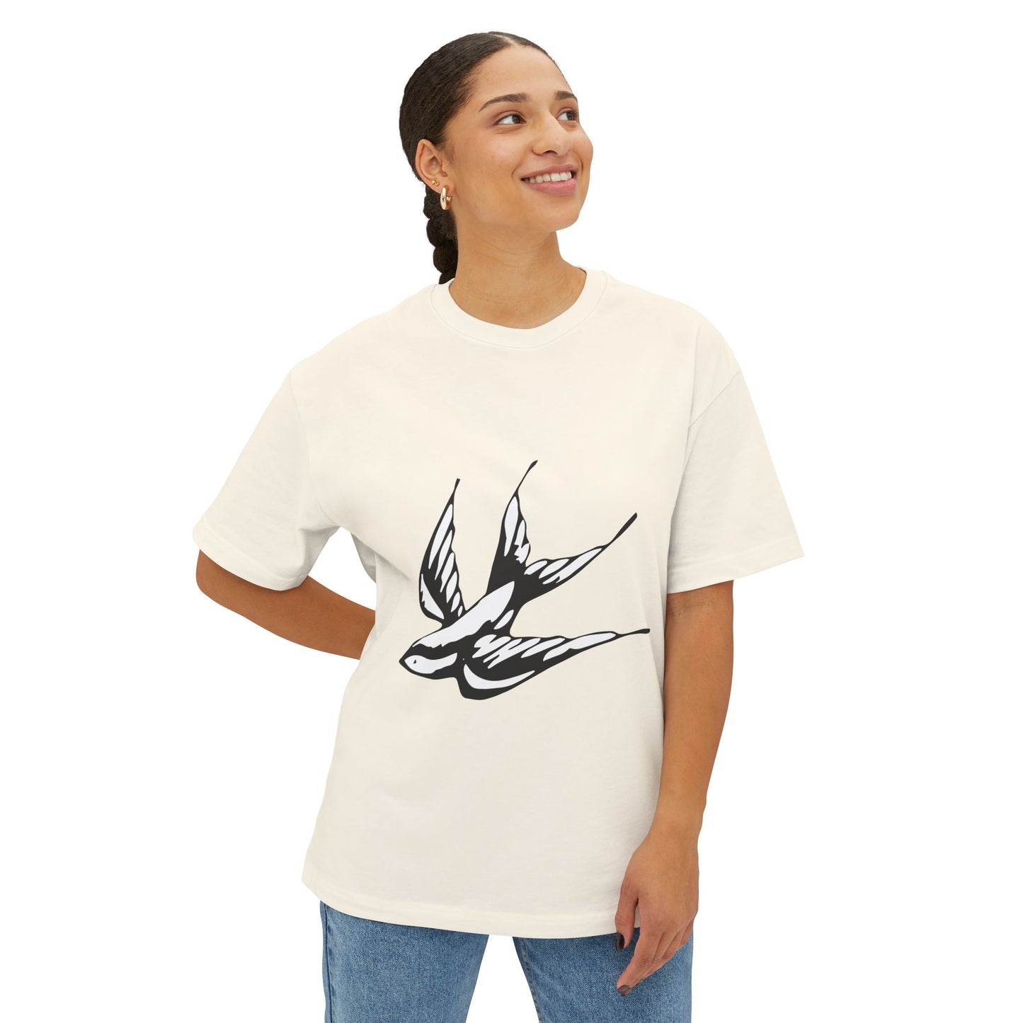Flight Marked Unisex Oversized Boxy Tee
