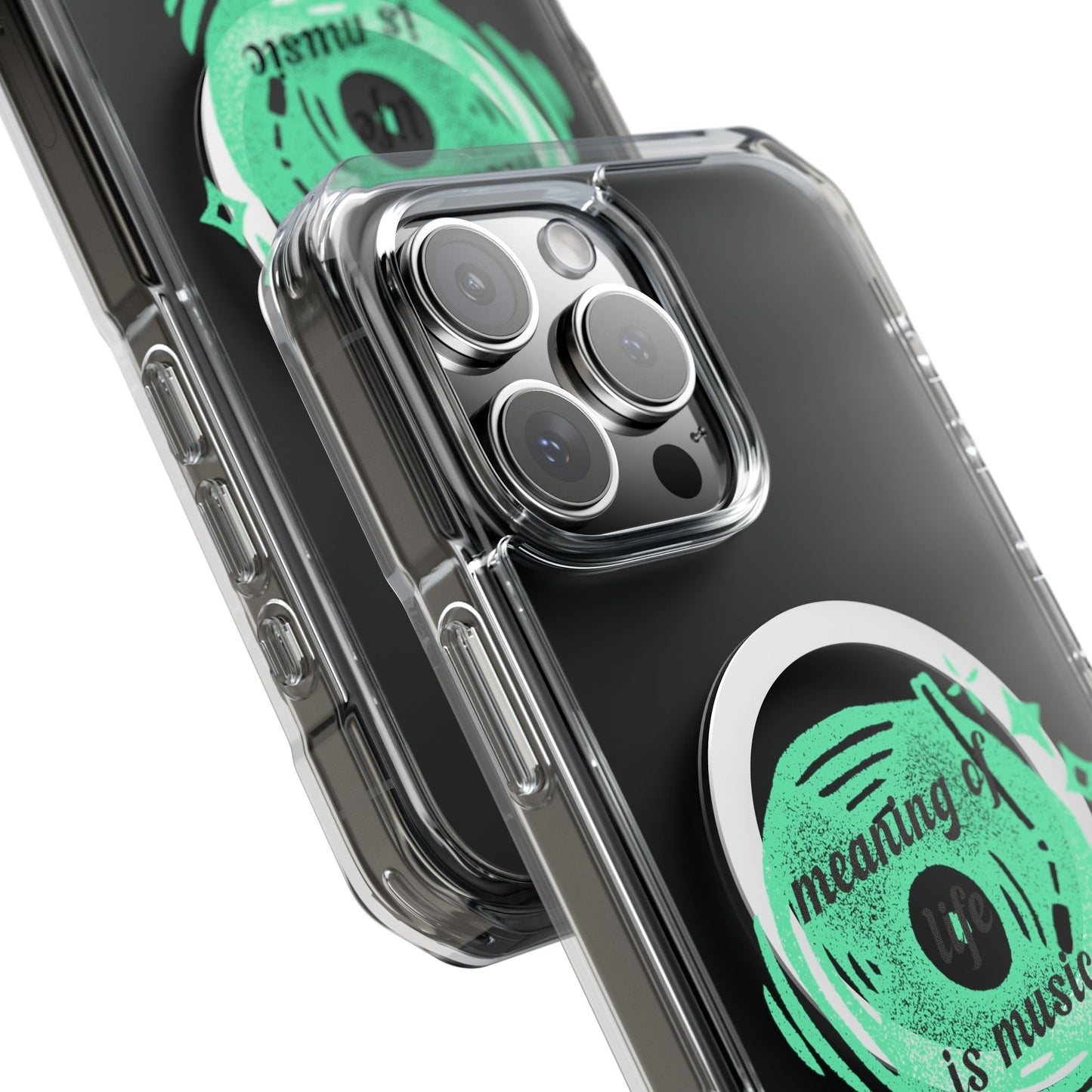 Vinyl Dreams Speak Magnetic clear Impact Case