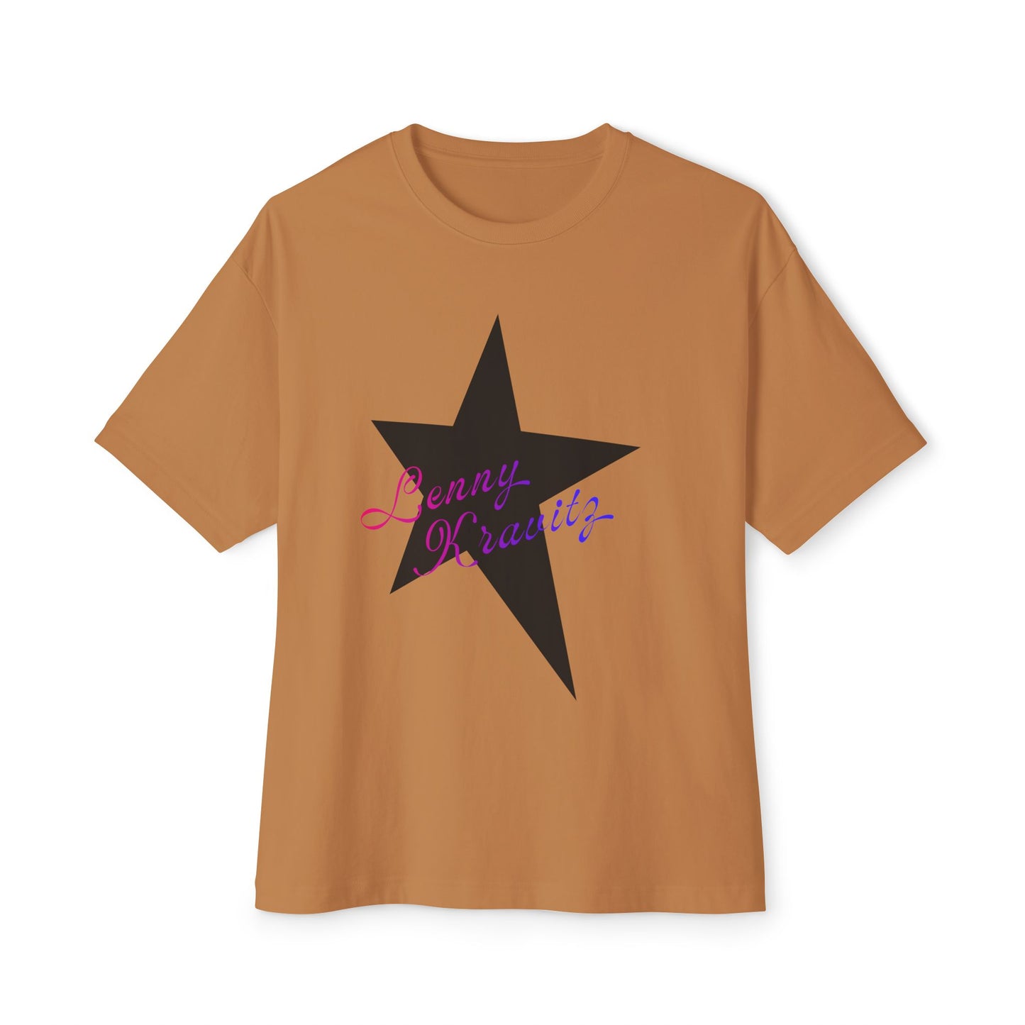 Retro Groove Script Unisex Oversized Boxy tee