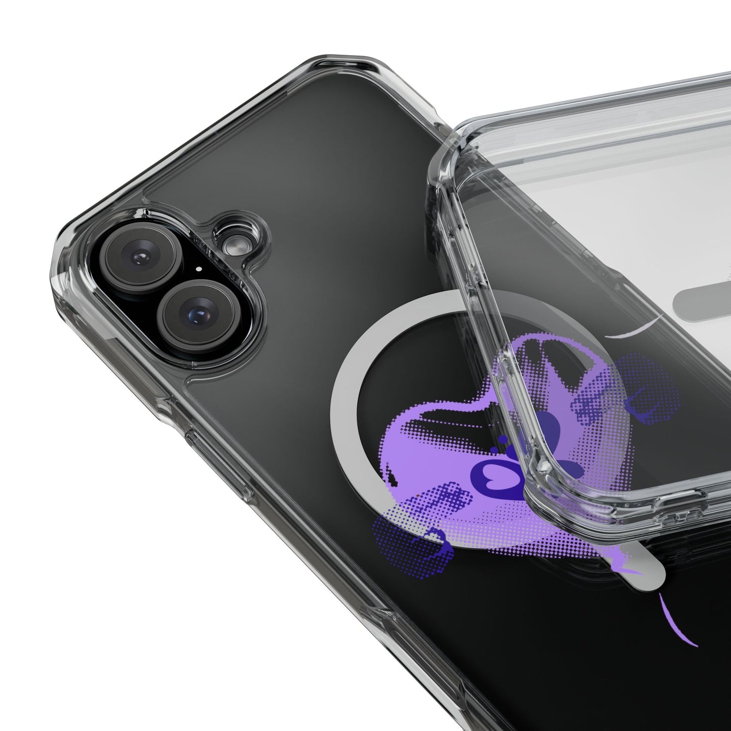 Heart Balloon OR Pop Art Magnetic Clear Impact Case