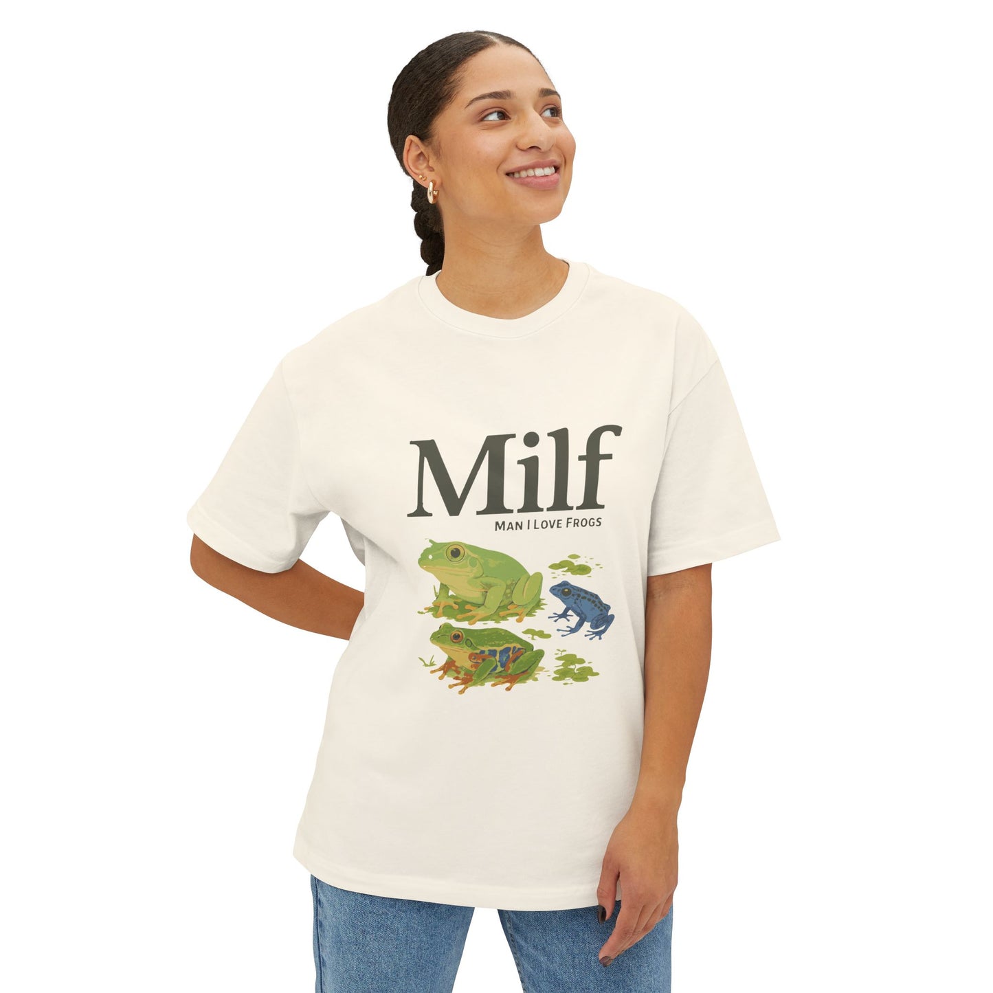 Unisex Oversized Tee – Snazzy Funny Milf Edition