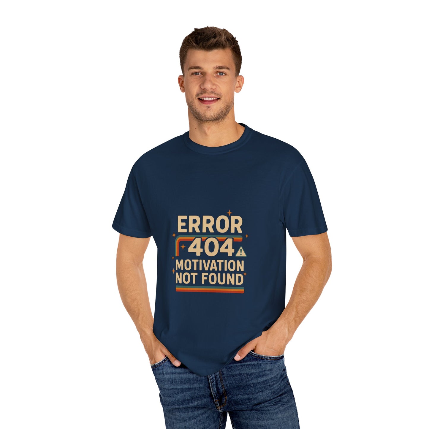 Unisex Garment-Dyed T-shirt – Snazzy Error 404 Edition