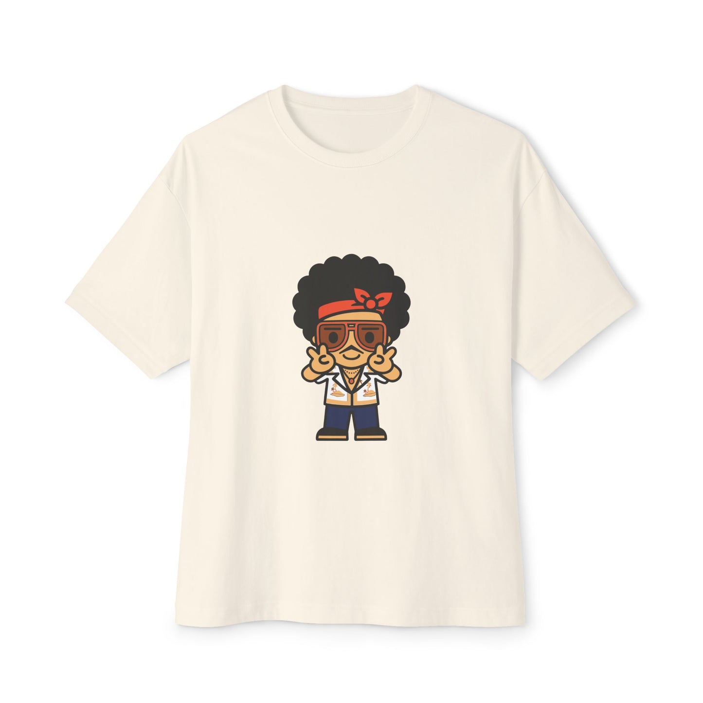 Afro Disco Mood Unisex Oversized Boxy Tee