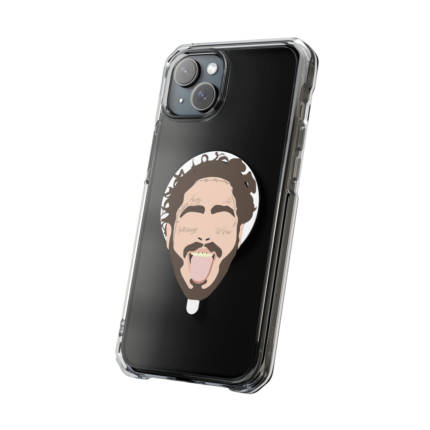 Minimalist Tongue Out Cartoon Face Magnetic Impact Case