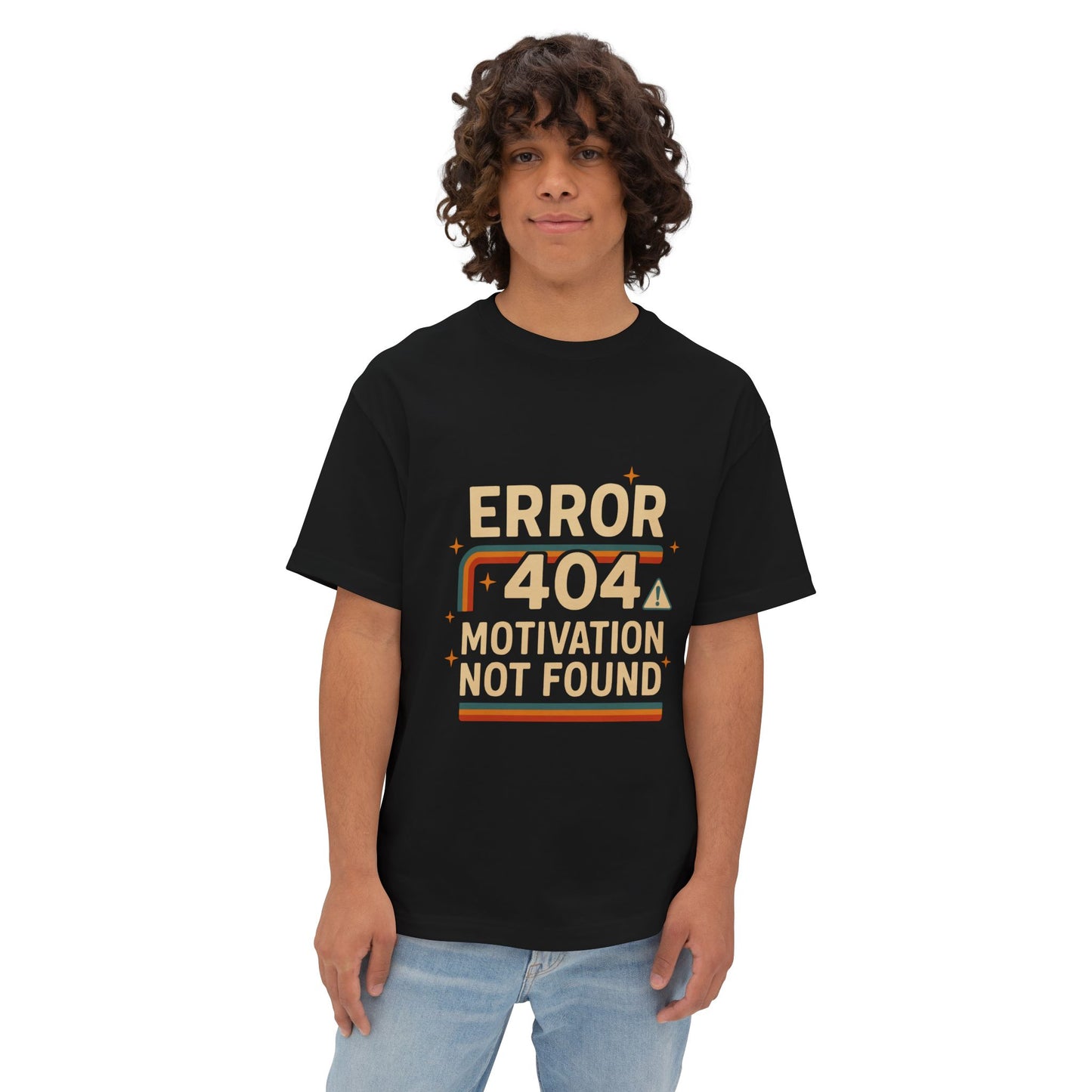 Unisex Oversized Tee – Snazzy Error 404 Edition