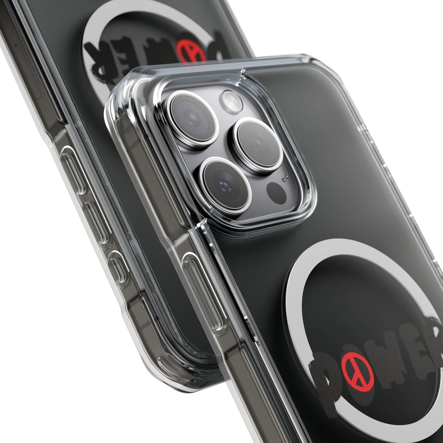 Peace Vibes Streetwear Magnetic Clear Impact Case