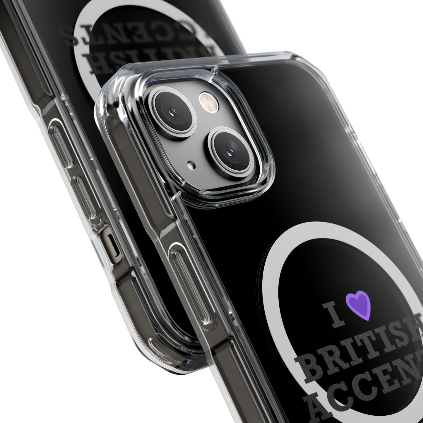 I Love British Accents Magnetic Clear Impact Case