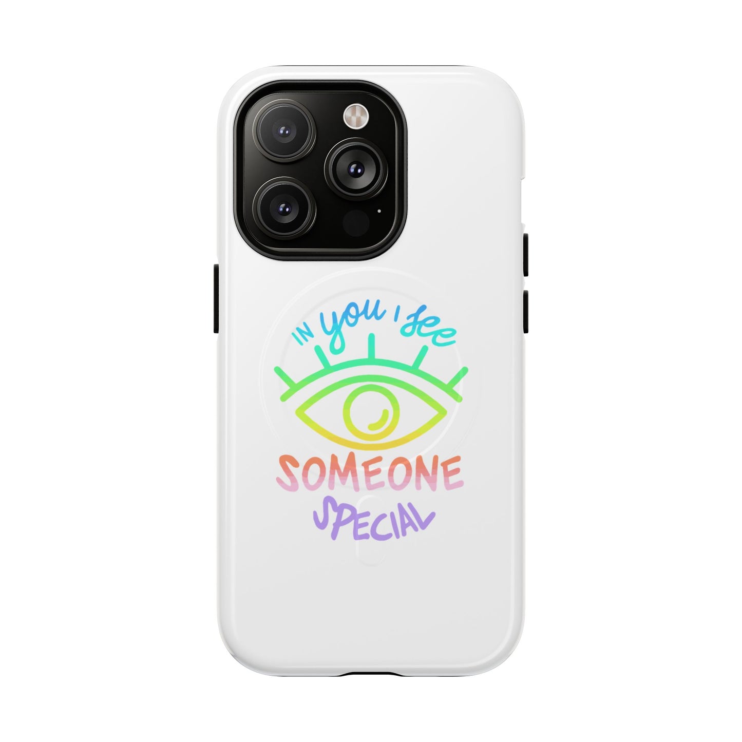 Vibrant Eye and Text Tough Magnetic Case