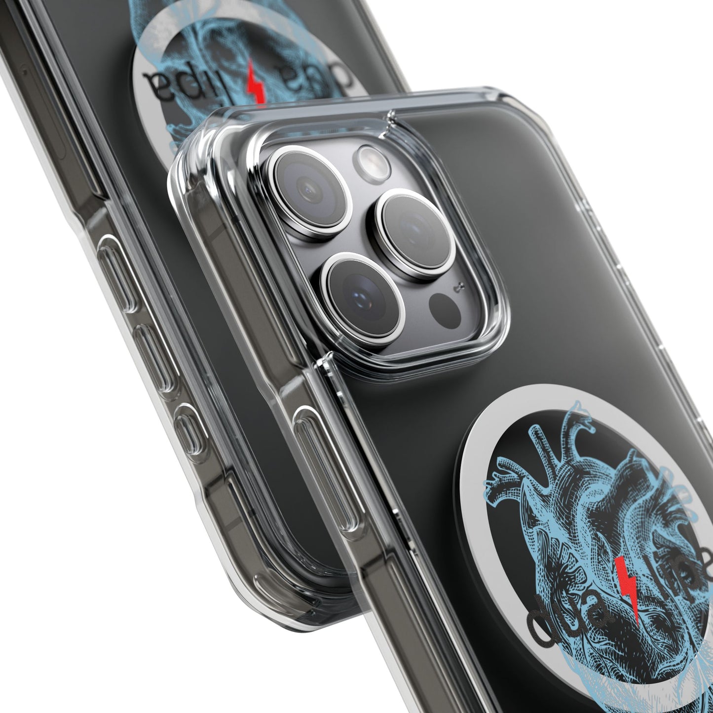 Electro Heart Illustration Magnetic Clear Impact case