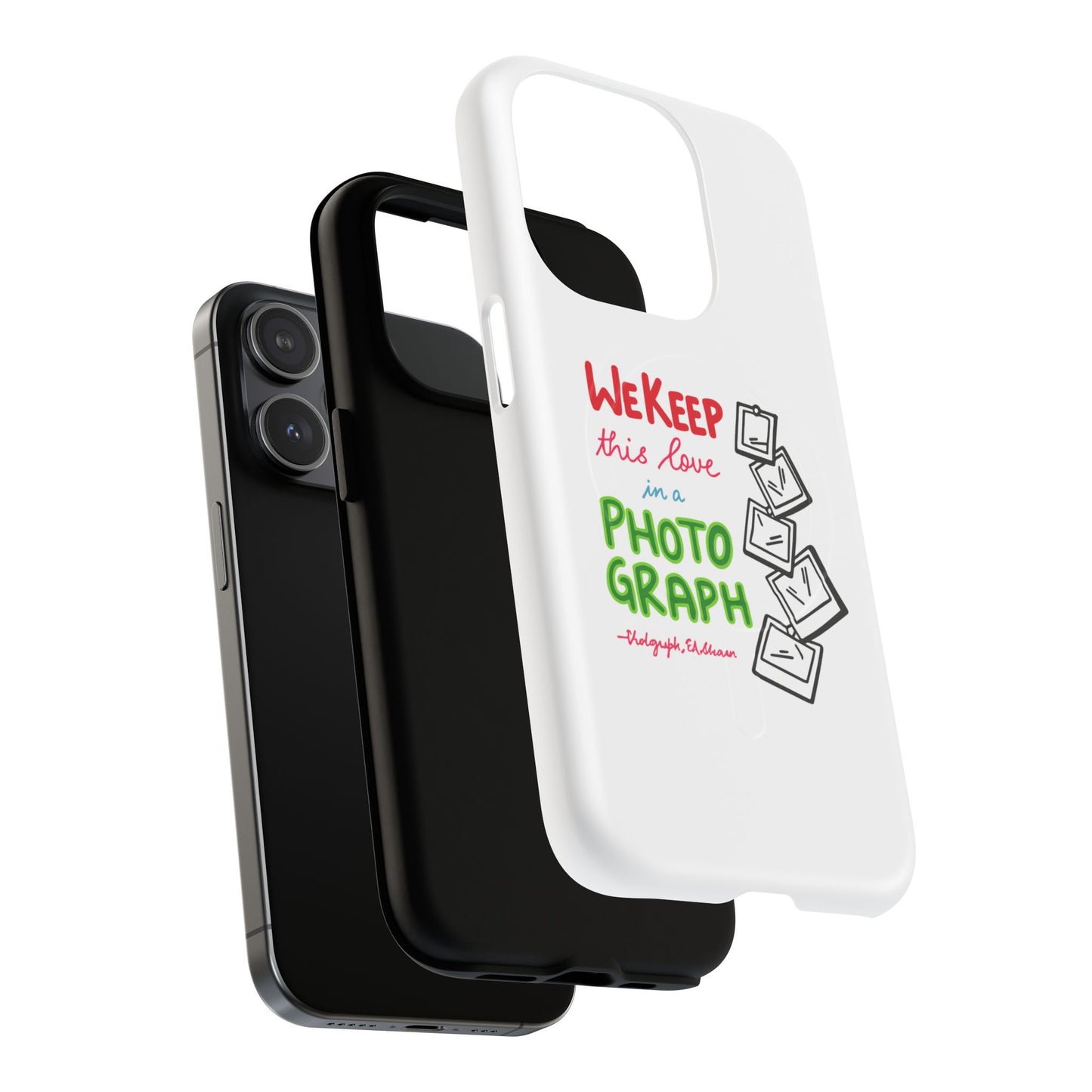 White Paw Print Tough Magnetic case