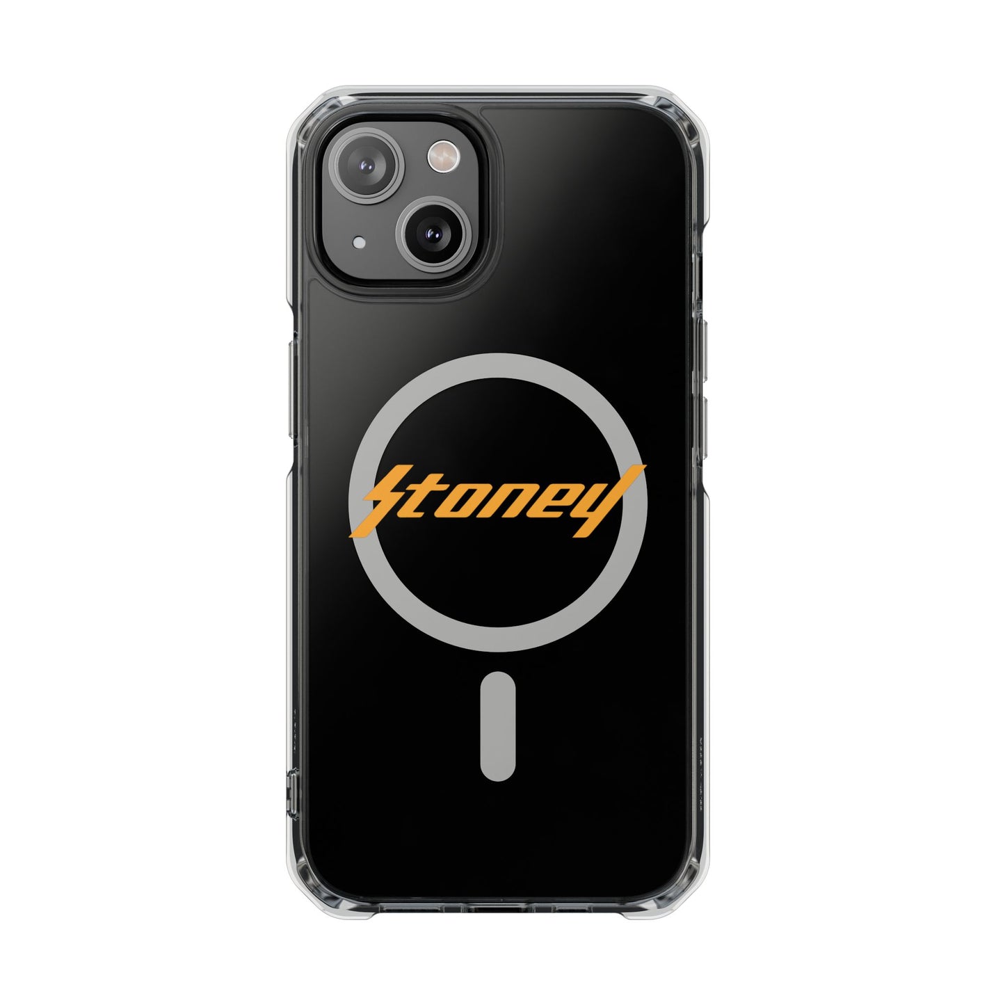 Orange Lightning Text Logo Magnetic Impact Case