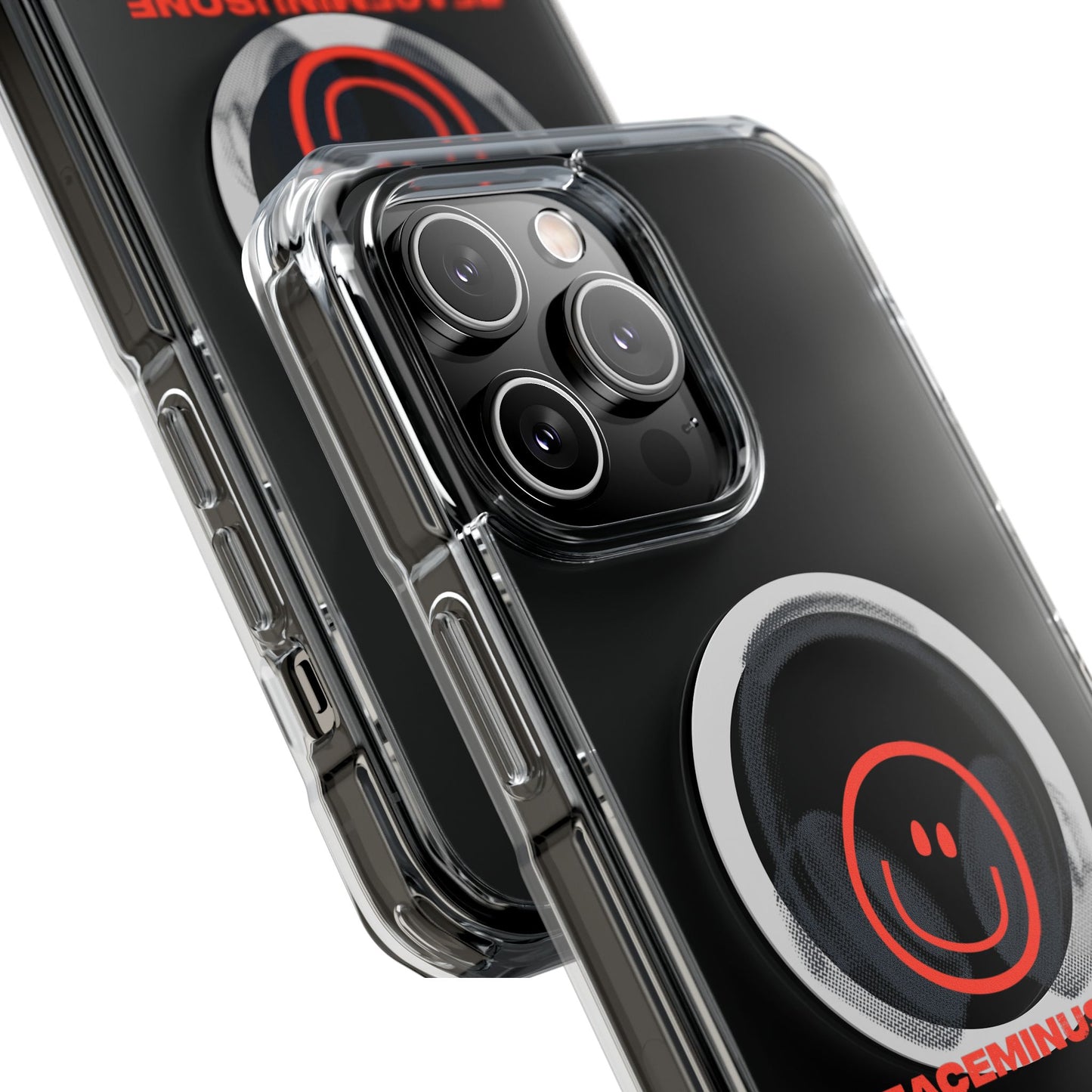 Smiley Beats Graphic Magnetic Clear Impact Case