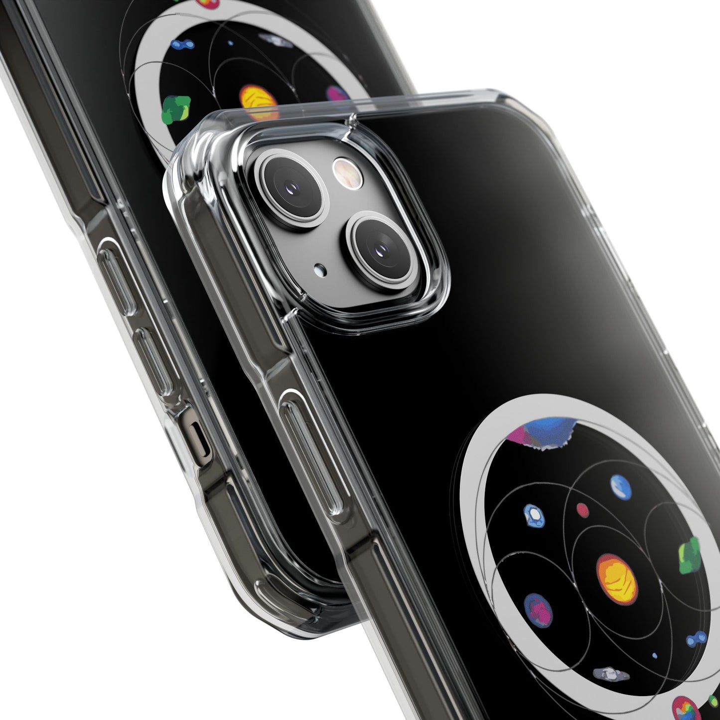 Colorful Planetary Orbit Diagram Magnetic Clear Impact case