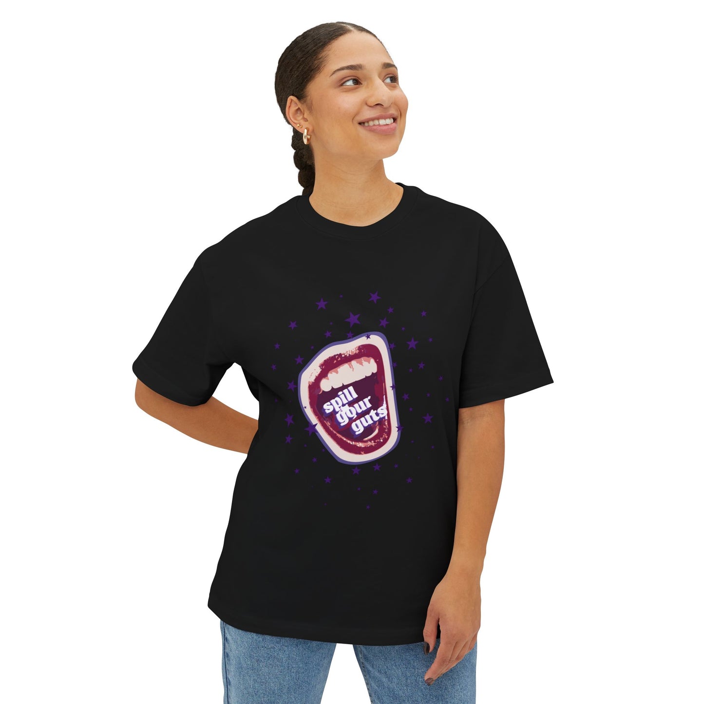 Spill Your Guts Scream-Oversized Tee