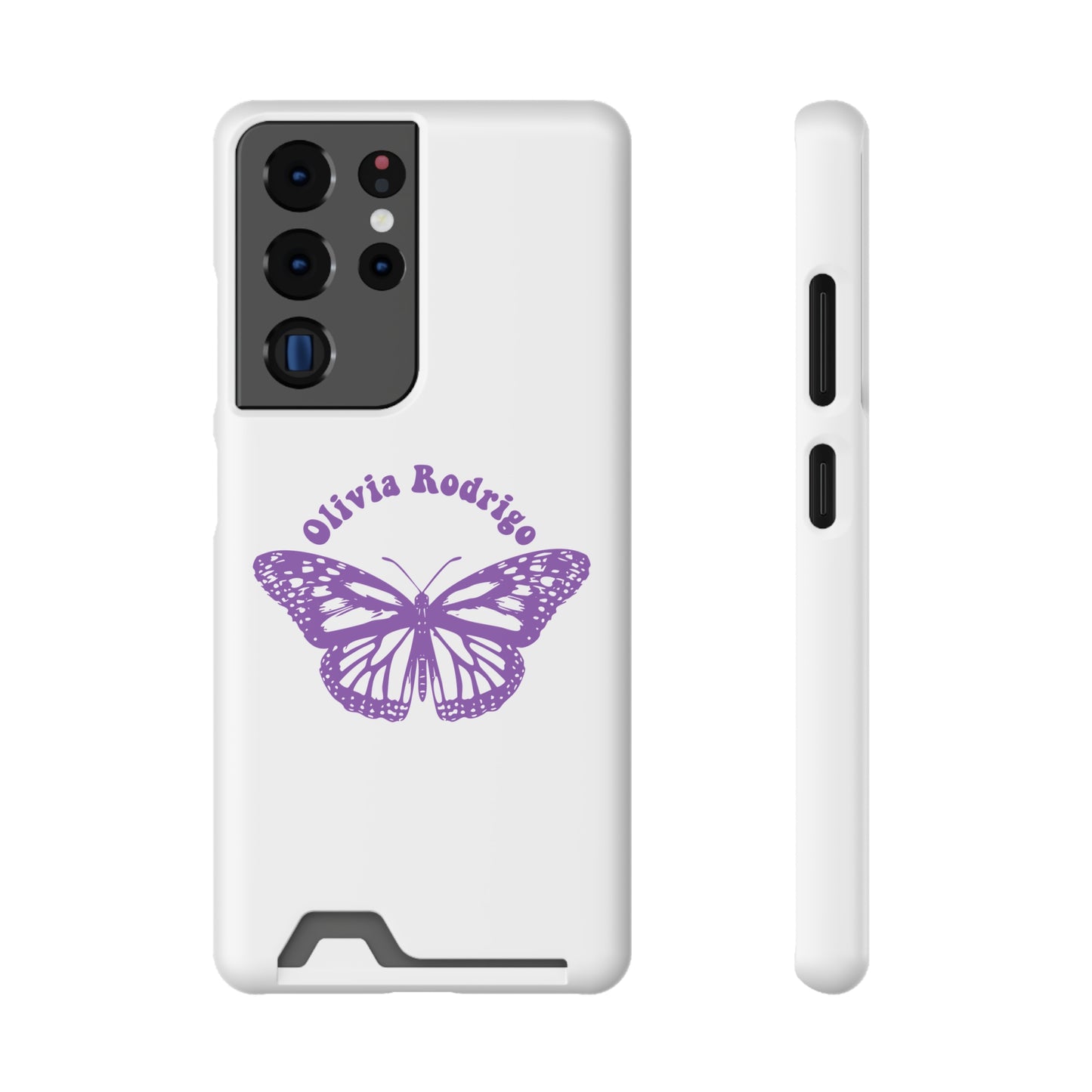 Phone Case + Card Holder For Samsung S21 to S22 – Olivia Rodrigo With Butterfly | Edition